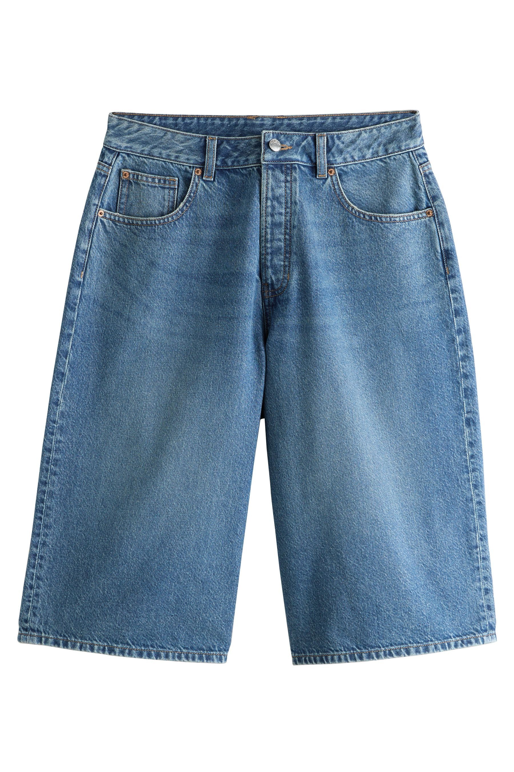 Bermudas Sanduhr Denim-Jorts, Kurzgröße