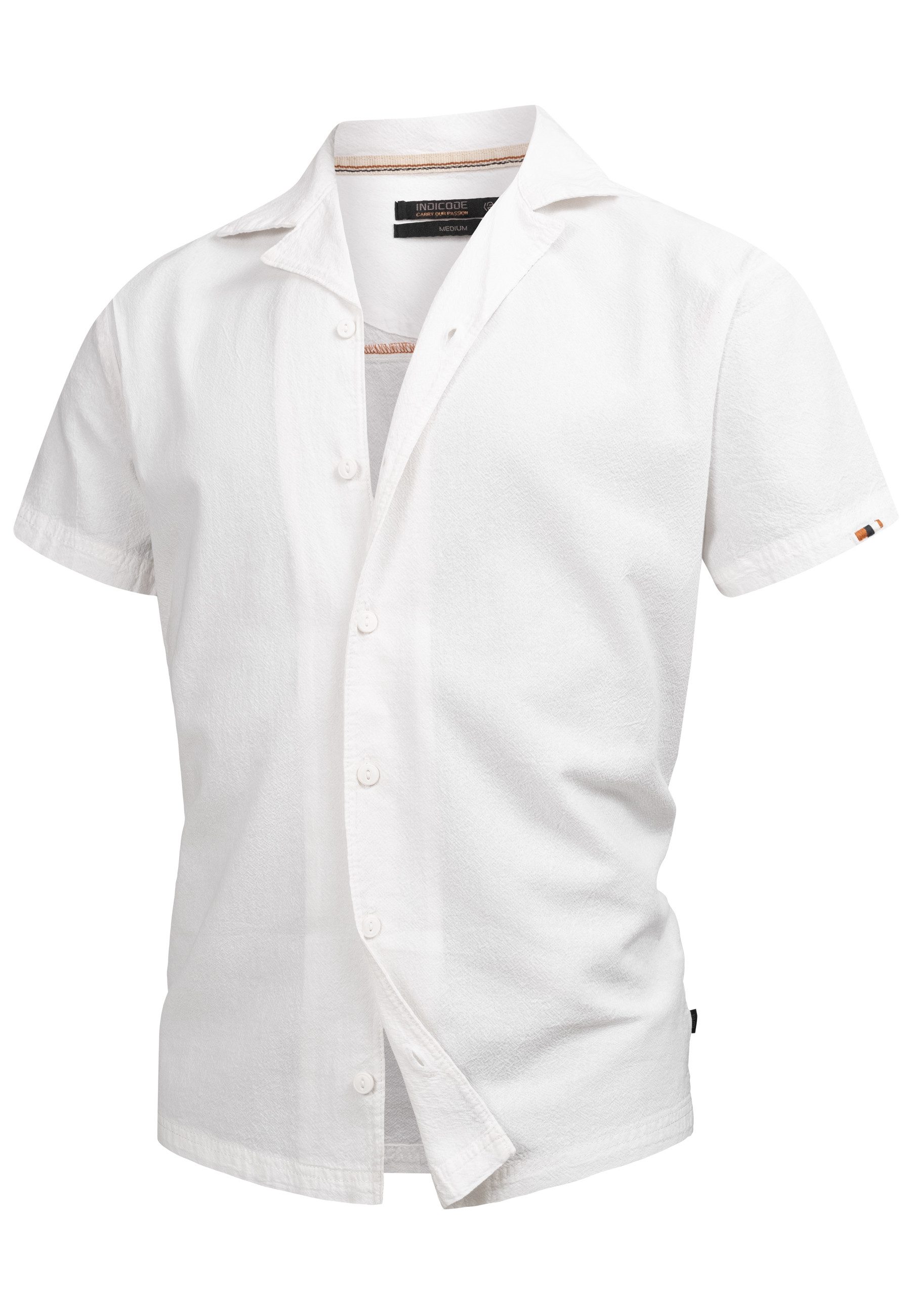 Indicode Kurzarmhemd Herren INRycroft Herrenhemd Kurzarm mit Kentkragen, 10 günstig online kaufen