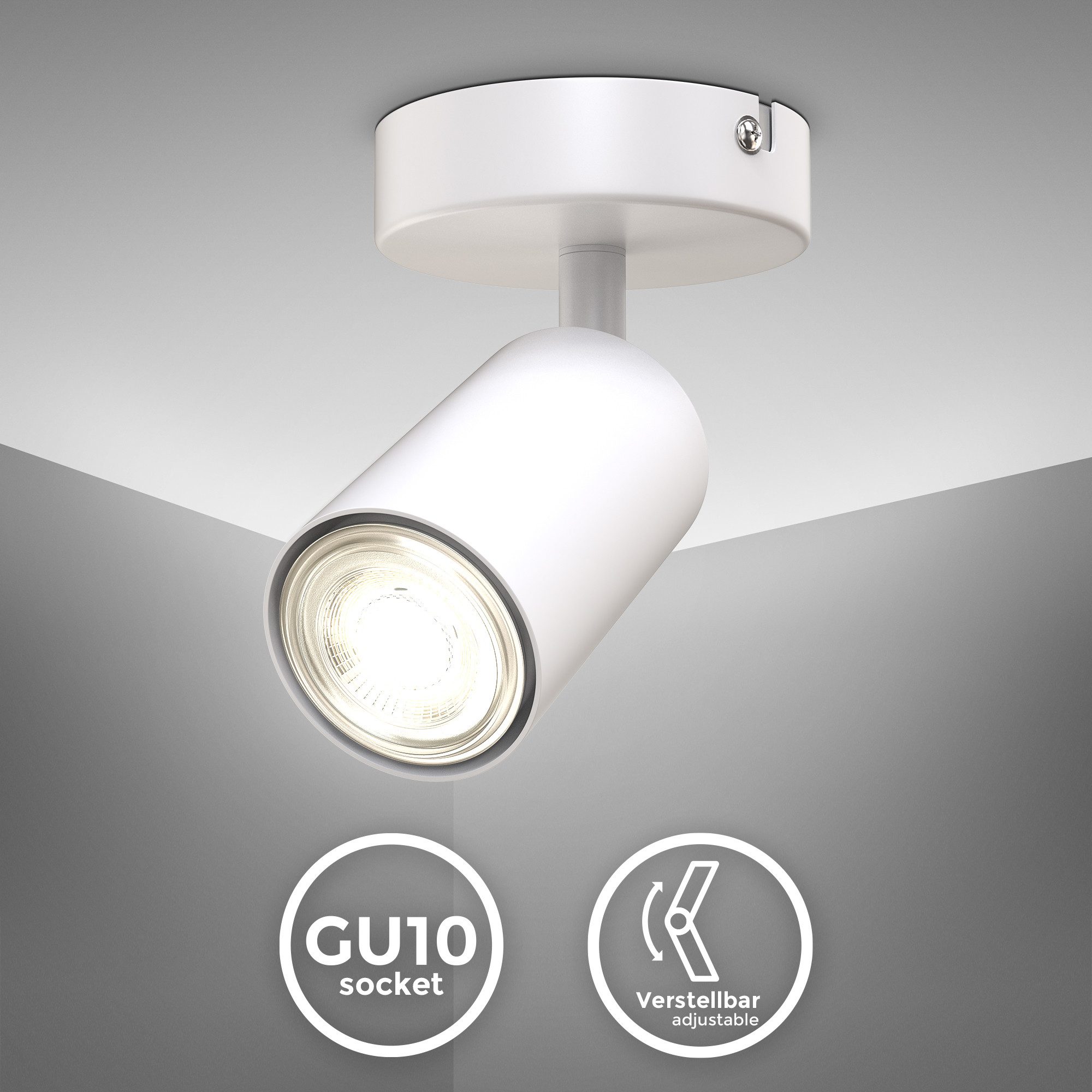 B.K.Licht Deckenleuchte LED Deckenlampe Wandleuchte Wohnzimmer, günstig online kaufen