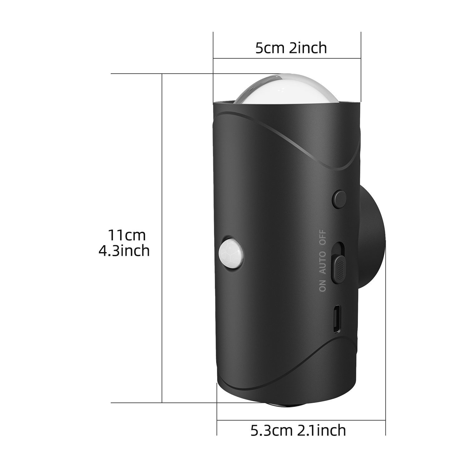 PRIISF LED Würfel Akku Wandleuchte mit Bewegungsmelder Wandlampe RGB Up Dow günstig online kaufen