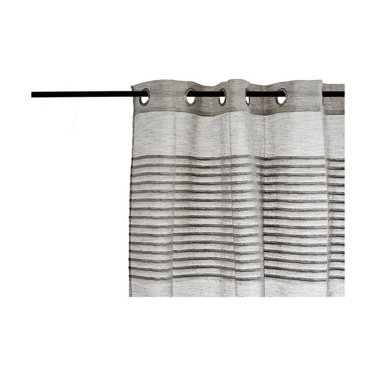 Decor Dunkelgrau Gardine x Stück 6 260 140 cm, 0,1 Gift Streifen Vorhang x