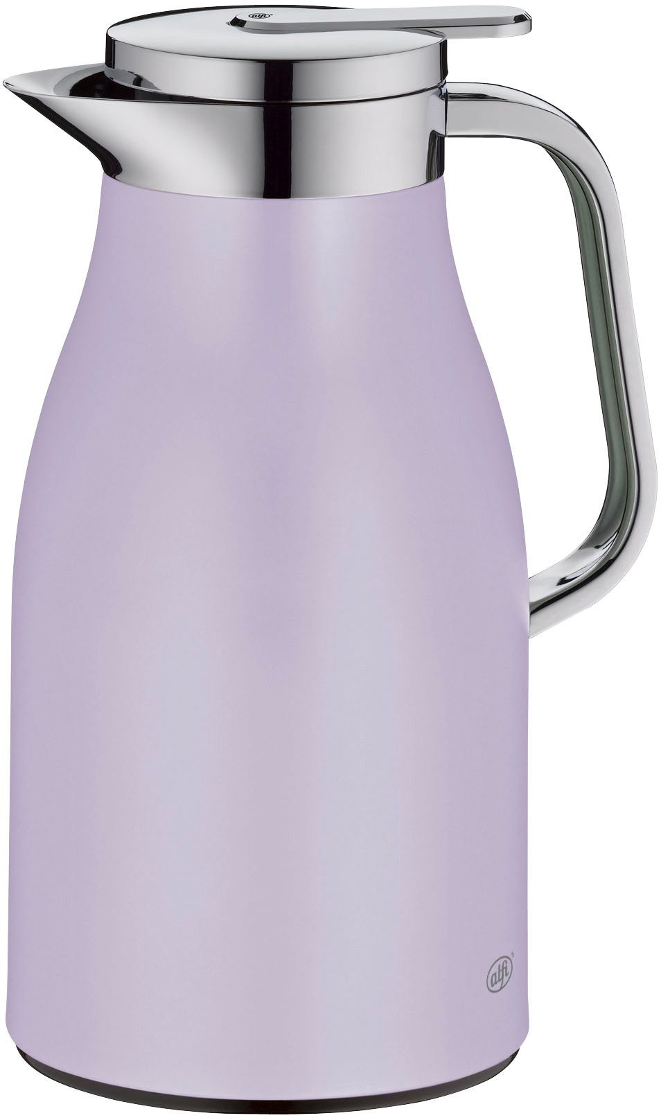 Alfi Isolierkanne SKYLINE, mit Hartglaseinsatz und ergonomischem Griff, 1 l, (1-St), 12h heiß & 24h kalt, Drehverschluss mit bequemem Druckknopf