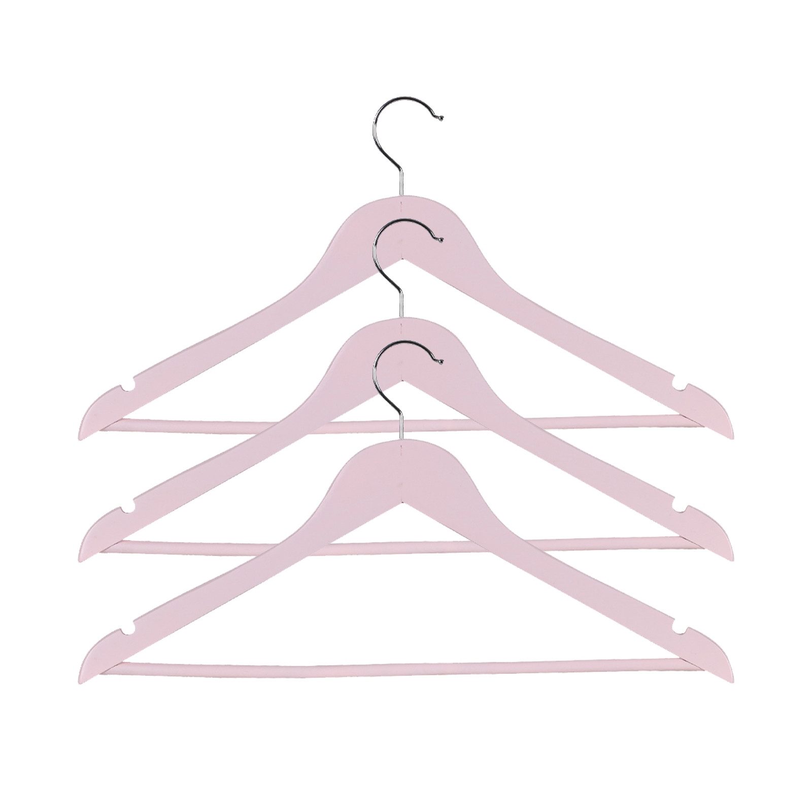 HTI-Living Kleiderbügel Kleiderbügel 3er Set Holz, (Set, 3-tlg), Jackenbügel Hosenbügel Rockbügel