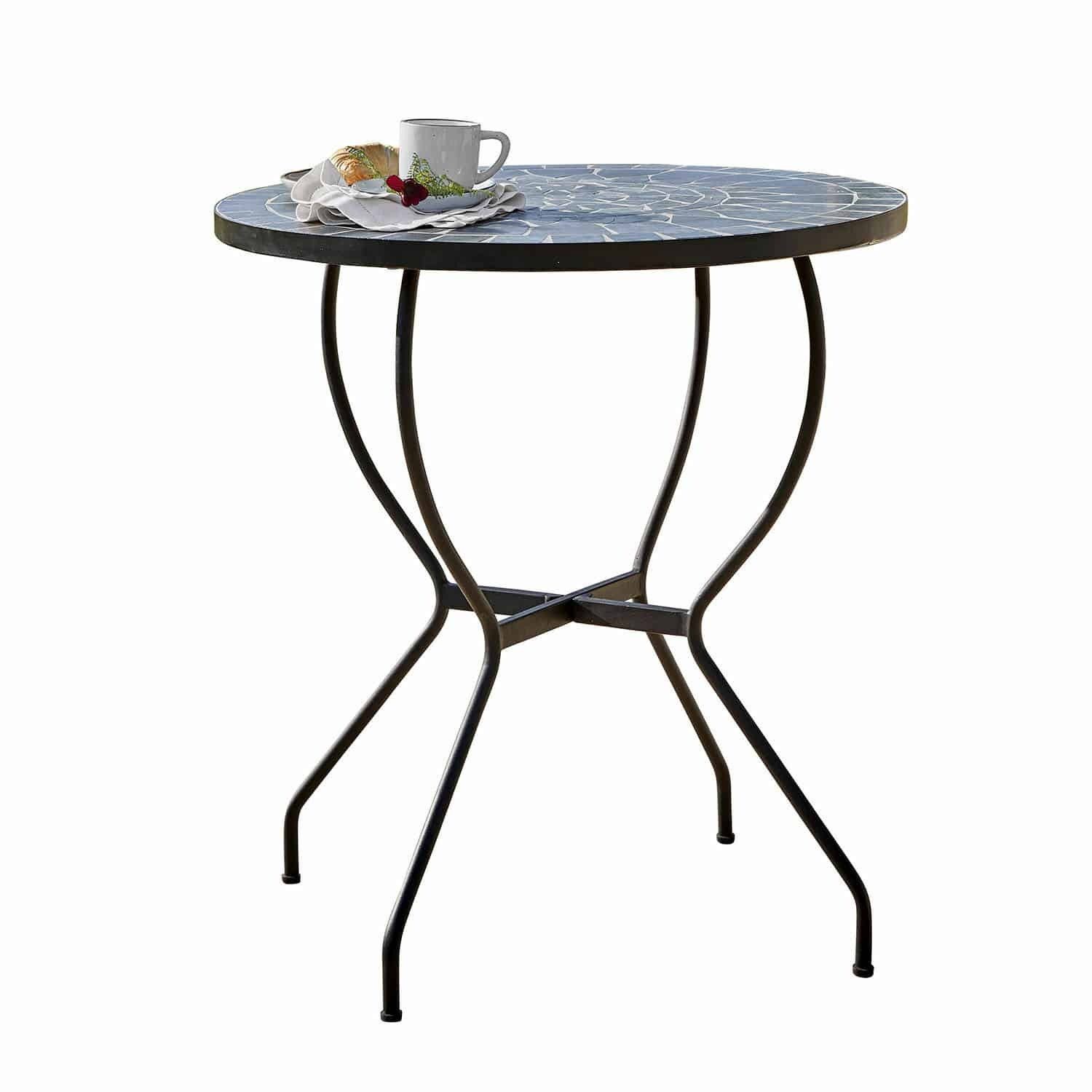 Mirabeau Gartentisch Tisch Ballaigues antikgrün/schwarz