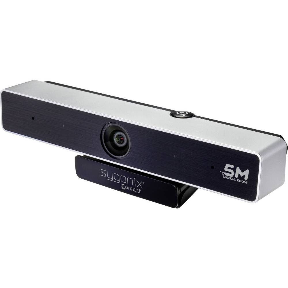 Sygonix (2592 x1944) Webcam Webcam 2K Stereomikrofon mit (Klemm-Halterung) Connect