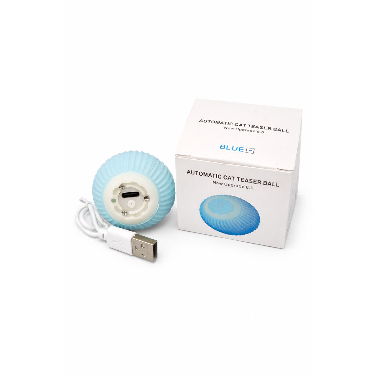 R2 Invest Tierball Selbstbewegender Katzenball 4 cm mit Motor und Lichtfunktion