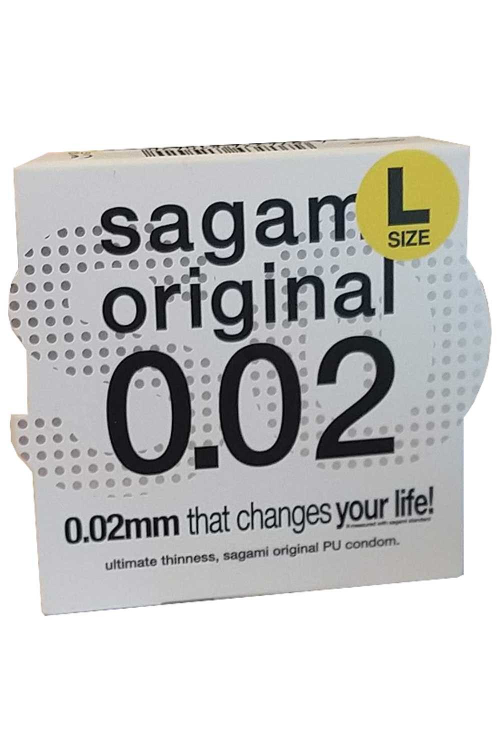 Sagami Einhand-Kondome Sagami ultradünnes Kondom Size L 0,02 1 Stück, 1 St., ultradünn