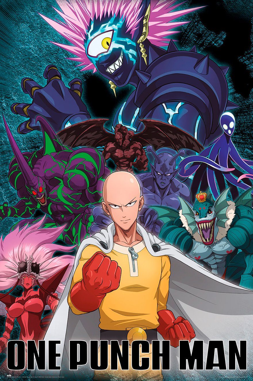 Poster One Punch Man Poster Saitama vs Villain 61 x 91,5 cm
