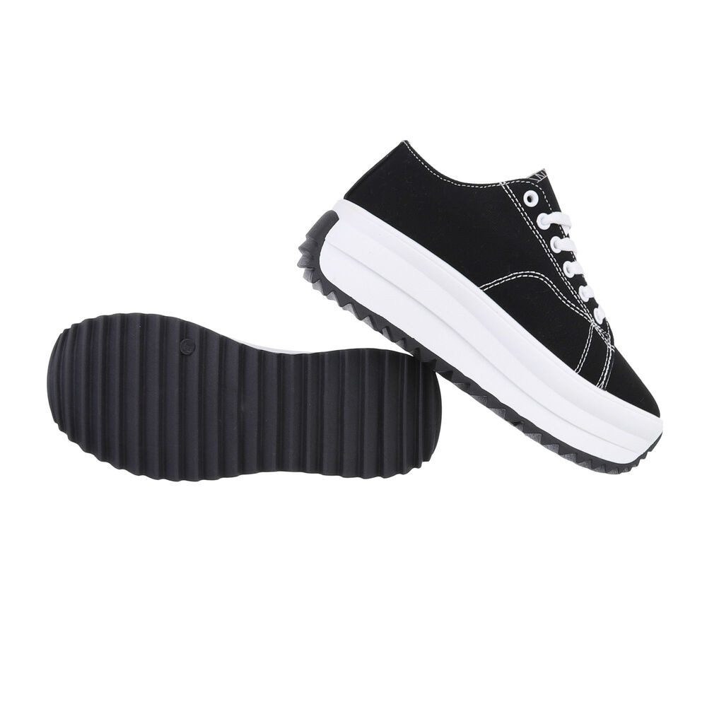 Ital-Design Modischer Plateau Sneaker für Damen in Schwarz Sneaker (8596013 günstig online kaufen