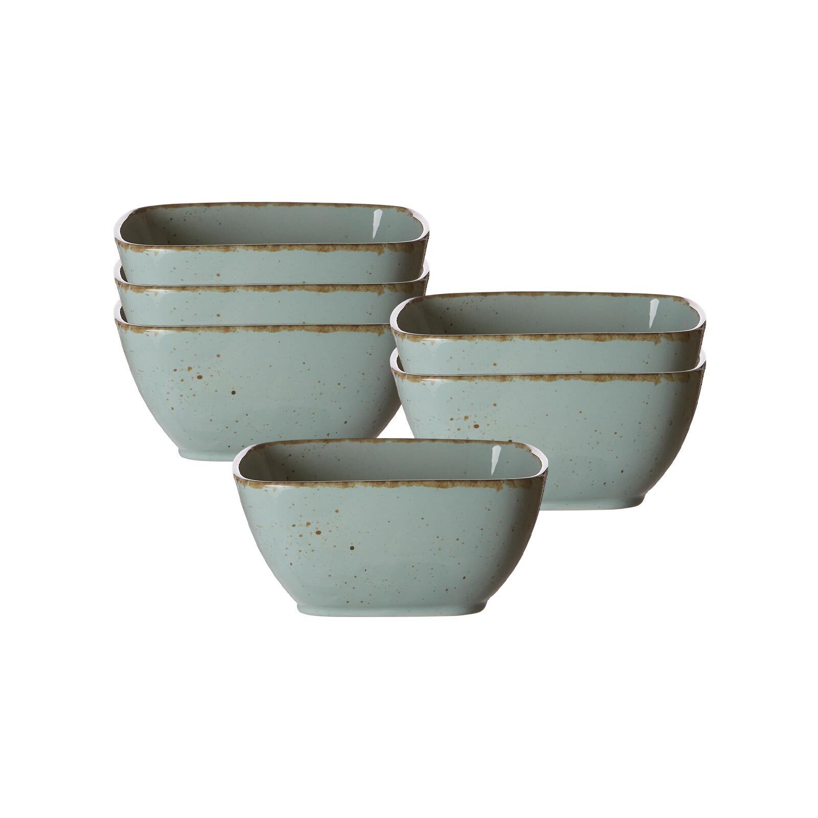 Ritzenhoff & Breker Schale Casa Beilagenschalen ø 14 cm 6er Set, Porzellan, (6x Schale, 6-tlg)