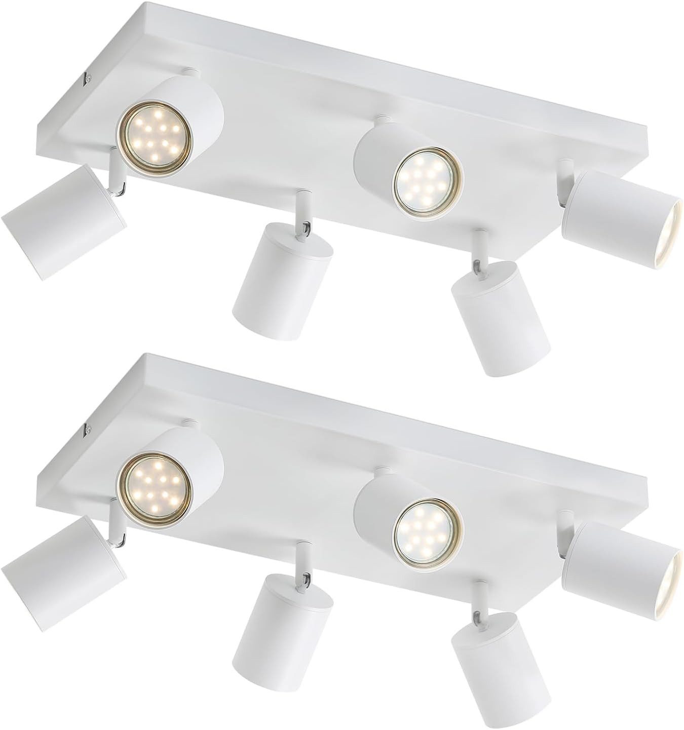 ZMH LED Deckenstrahler 6 Flammig Modern GU10 Spots 330° Schwenkbar Deckensp günstig online kaufen