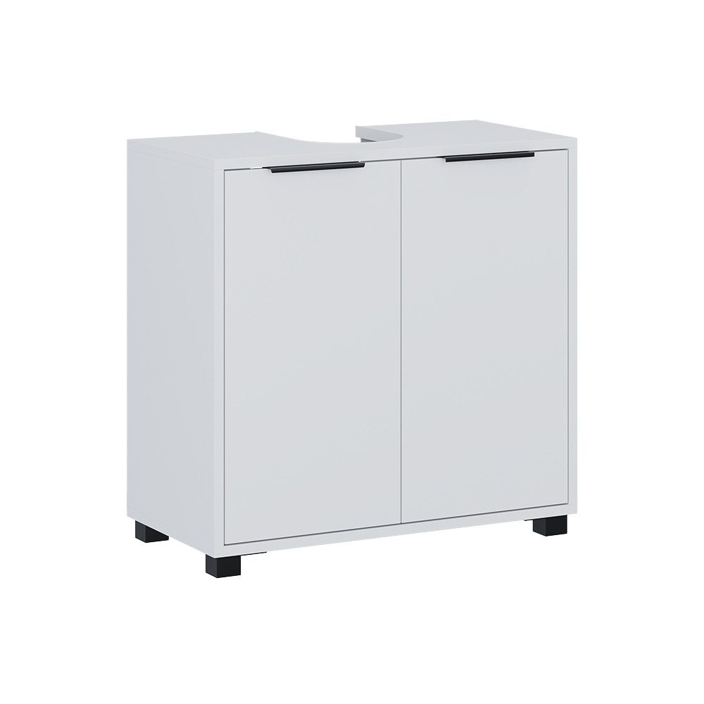 Vicco Waschbeckenunterschrank Alina, Weiß, 60 x 60 cm mit Türen (1-St)