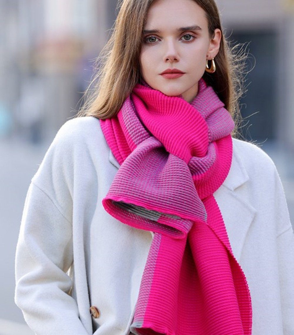 XDeer Modeschal Damen Schal,XL Winter Schal Poncho Qualität, zweiseitige feine Linie,Damen Halstuch Geschenk für Frauen in verschiedenen Farben