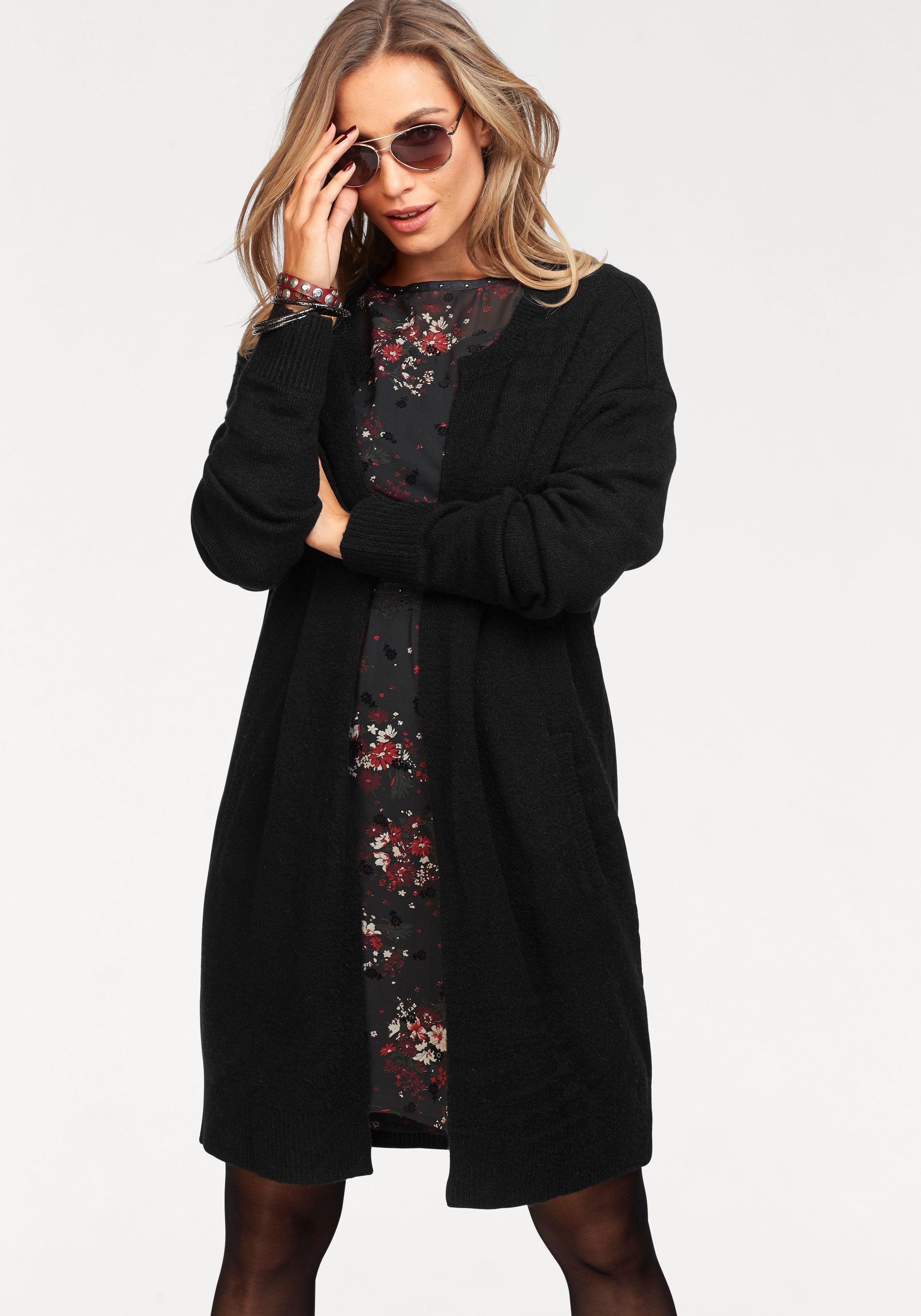 Aniston CASUAL Strickjacke im Oversize Look schwarz