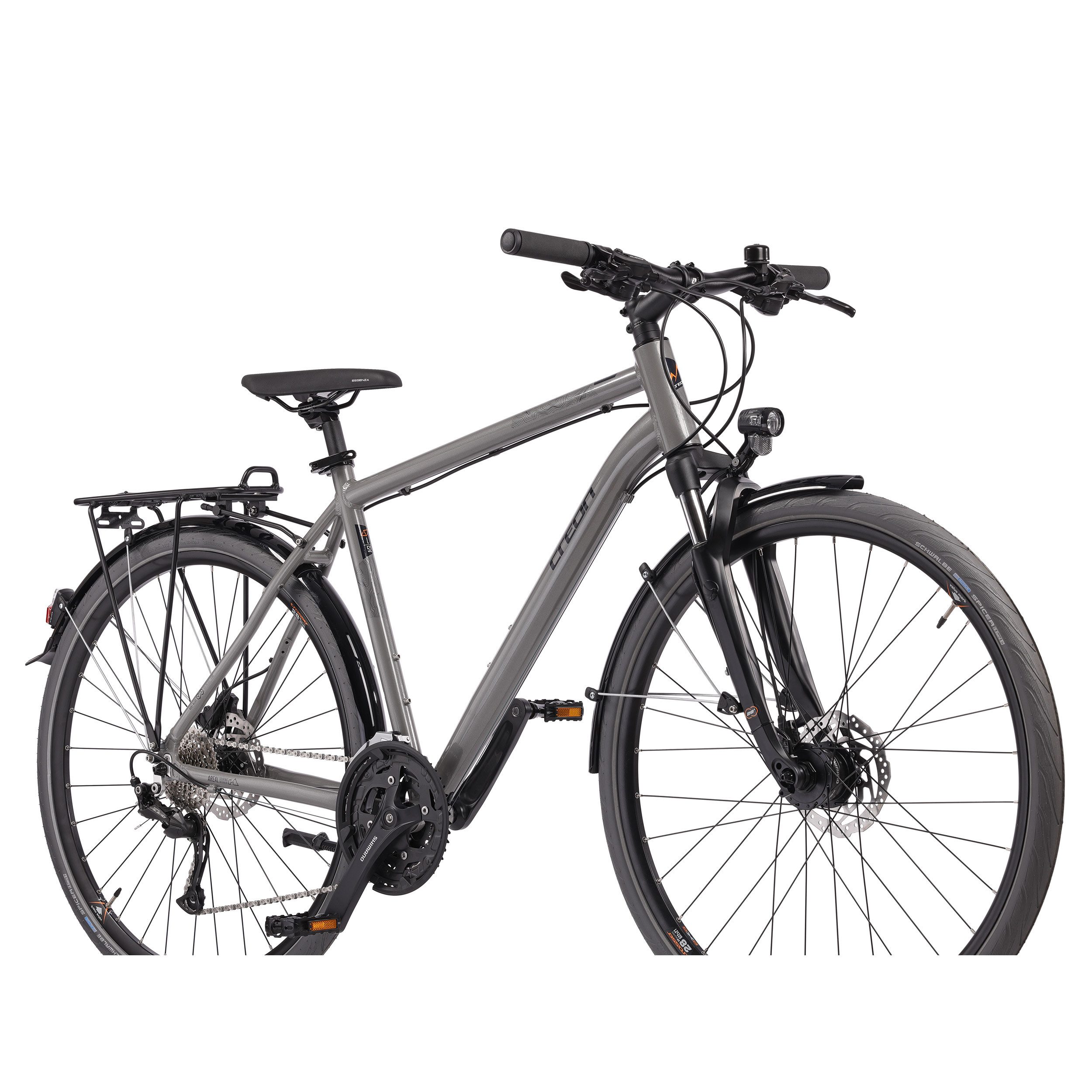 Airtracks Trekkingrad 28 Zoll Herren Trekking Fahrrad AREAL DB, 24 Gang Shimano, Kettenschaltung, (Shimano Alivio RD-M3100 SGS Shadow), Rahmenhöhen 48cm, 52cm, 56cm und 60cm - Mod. 2026