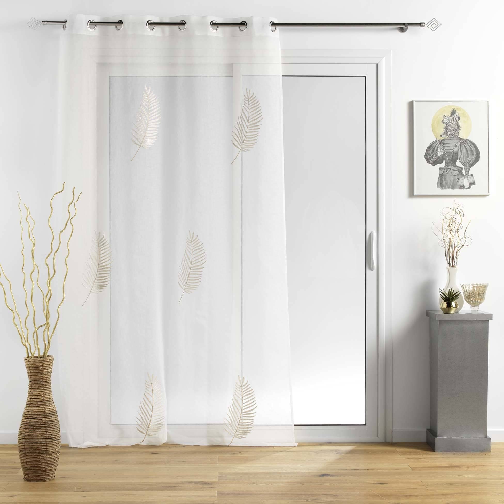 Douceur d'intérieur Gardine Moderne Gardinen für Wohnzimmer PALMEOR, 140 x 240 cm (1 St), modern