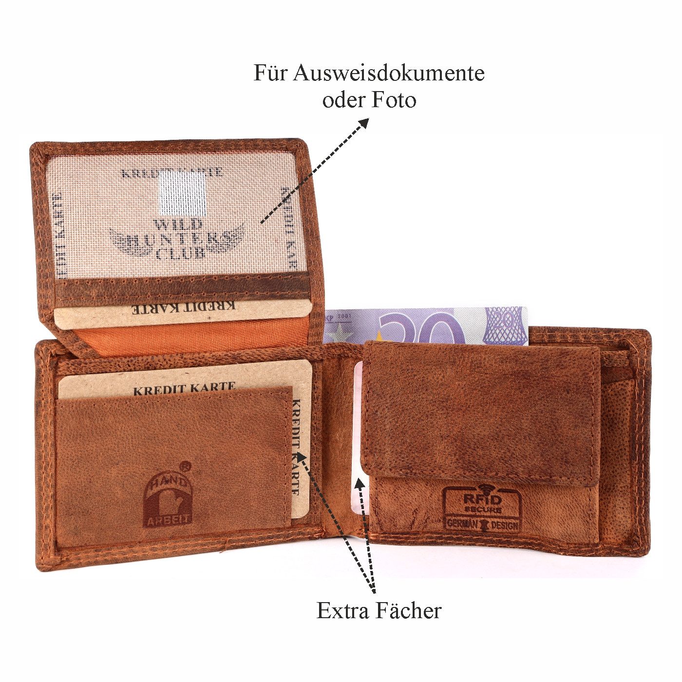 WILD HUNTERS CLUB Bauchtasche WHC-GTH-13012W-101 (1-tlg), Stilvolles Design