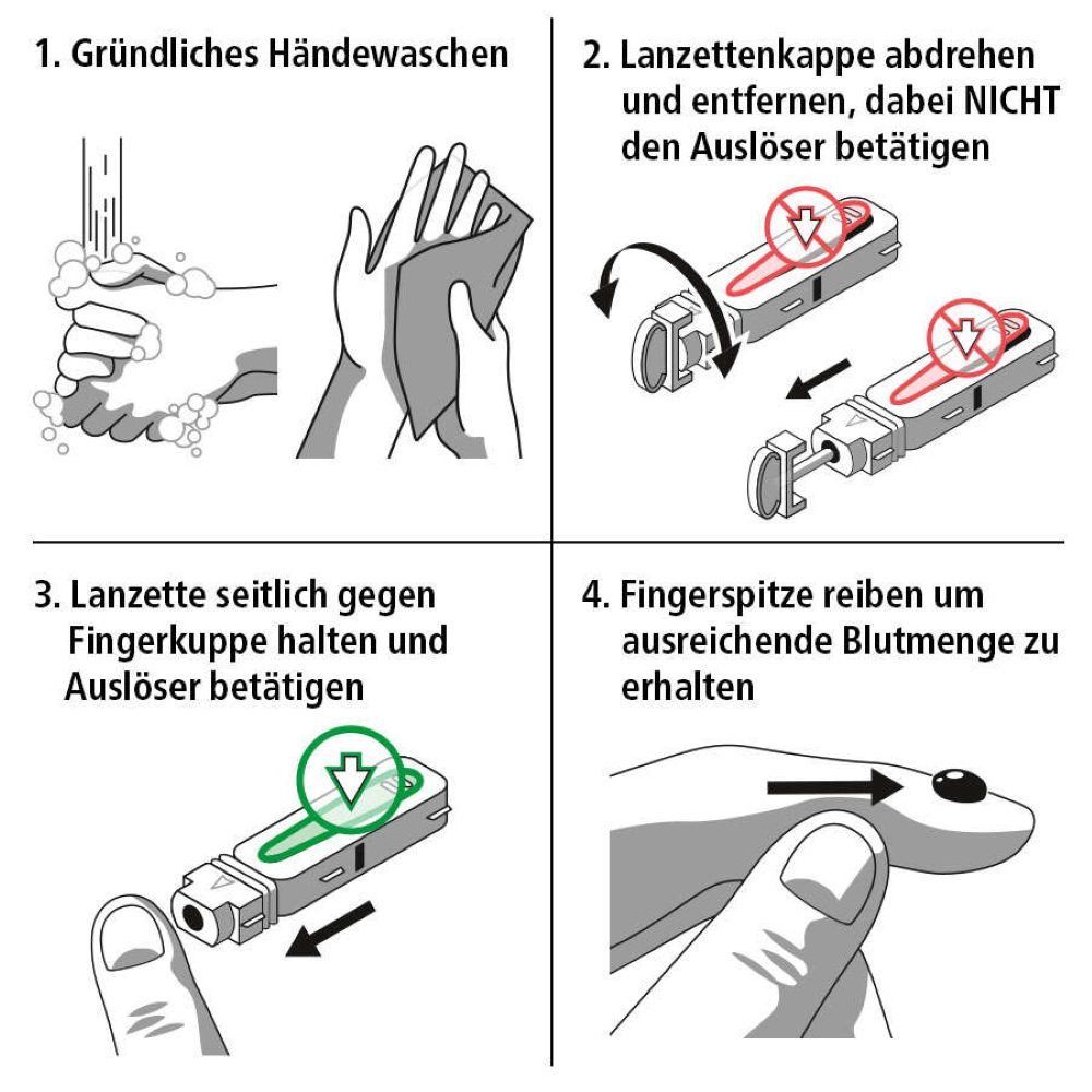siegmund care Schwangerschaftstest Schwangerschaft Selbsttest (Blut), Dauer des Tests: 5-10 Minuten, 1-tlg., Genauigkeit 98 % – Bild 4 von 5