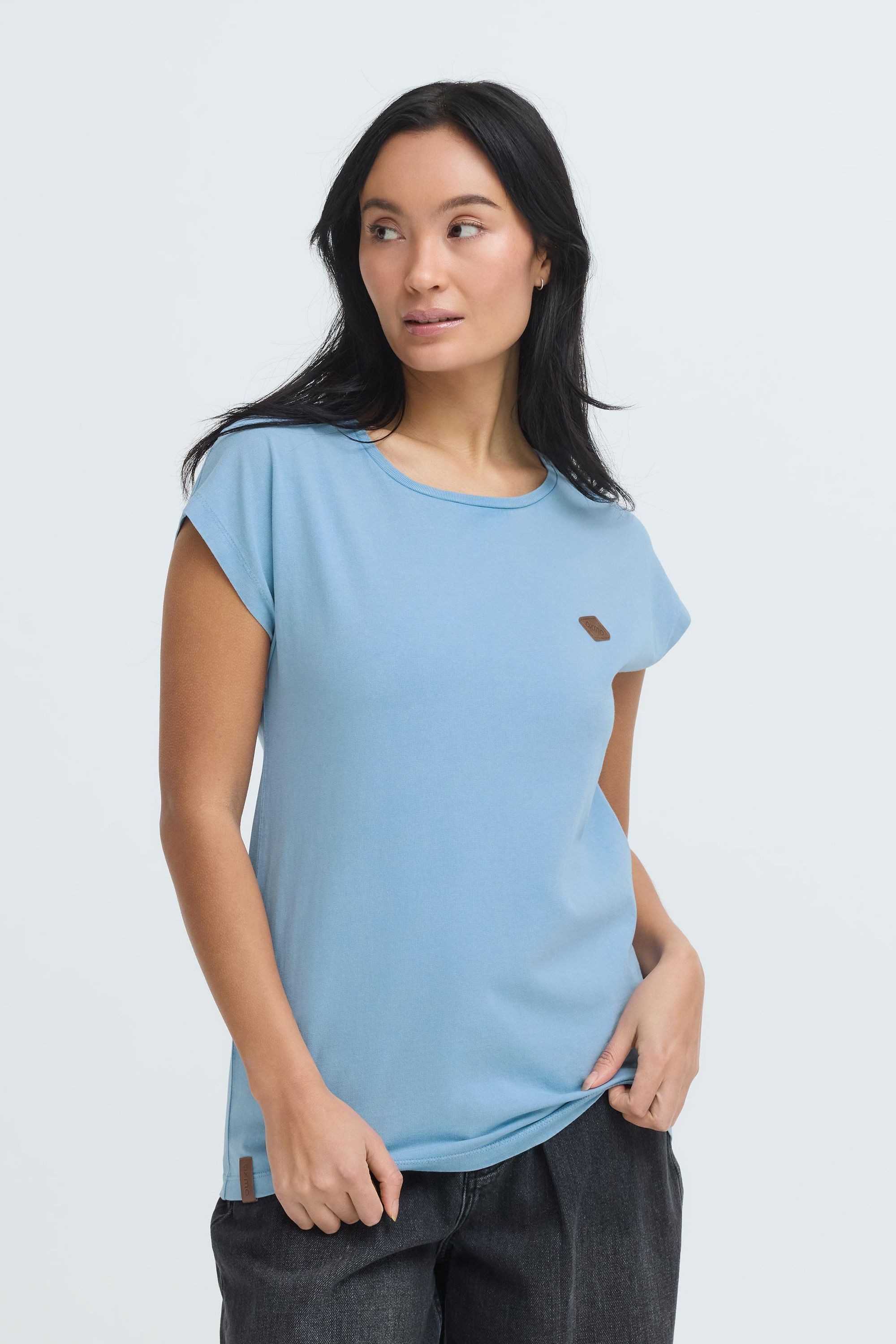 OXMO Rundhalsshirt OXSille Acid Washed T-Shirt