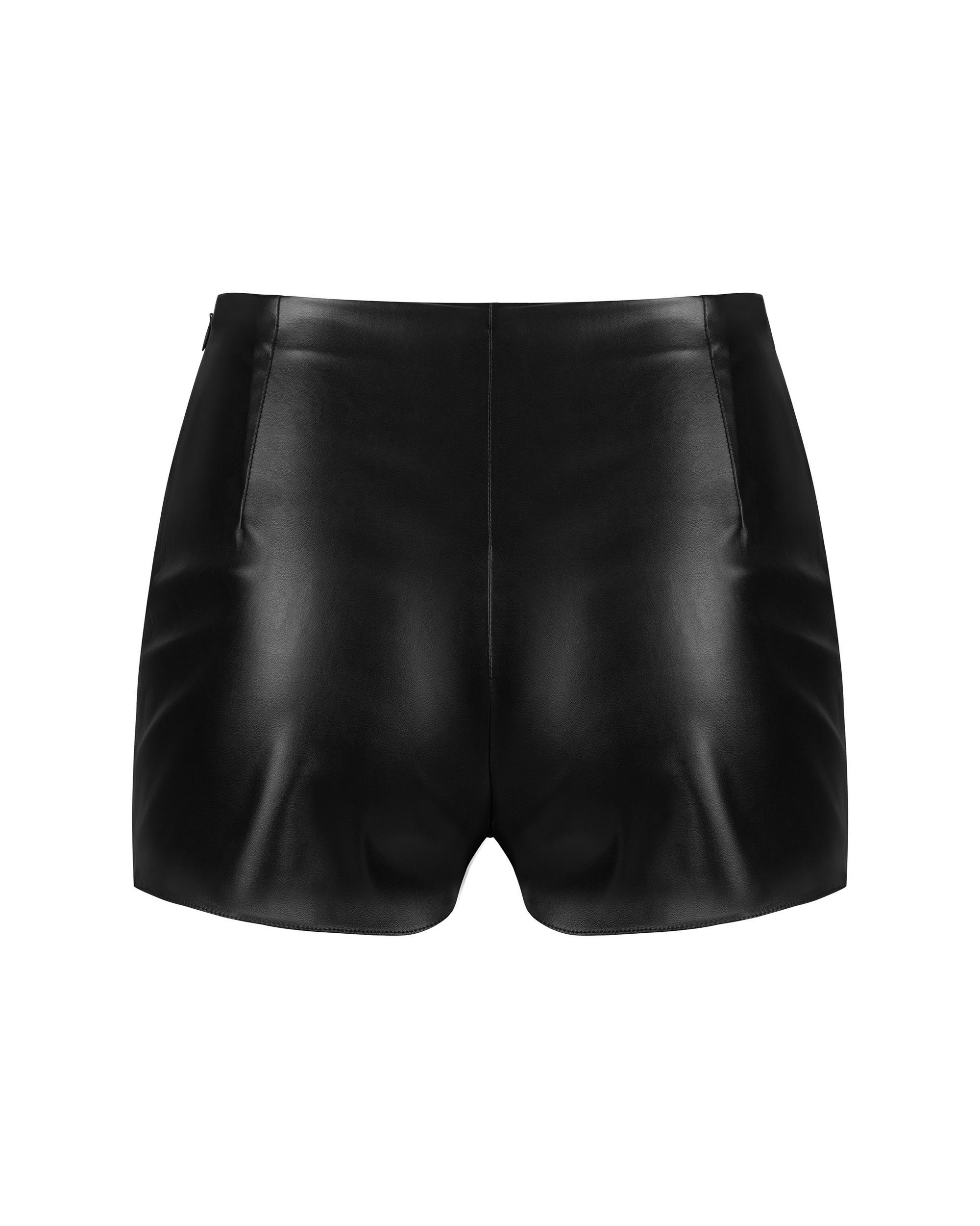 Panty 1-St) Obsessive Wetlook schwarz Kunstleder Hotpants elastisch (einzel,