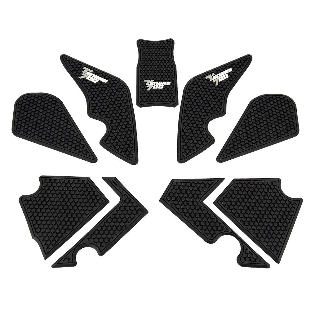 Aufkleber Tankpad Knieschoner für Yamaha Tenere 700 19-24 TKP grau
