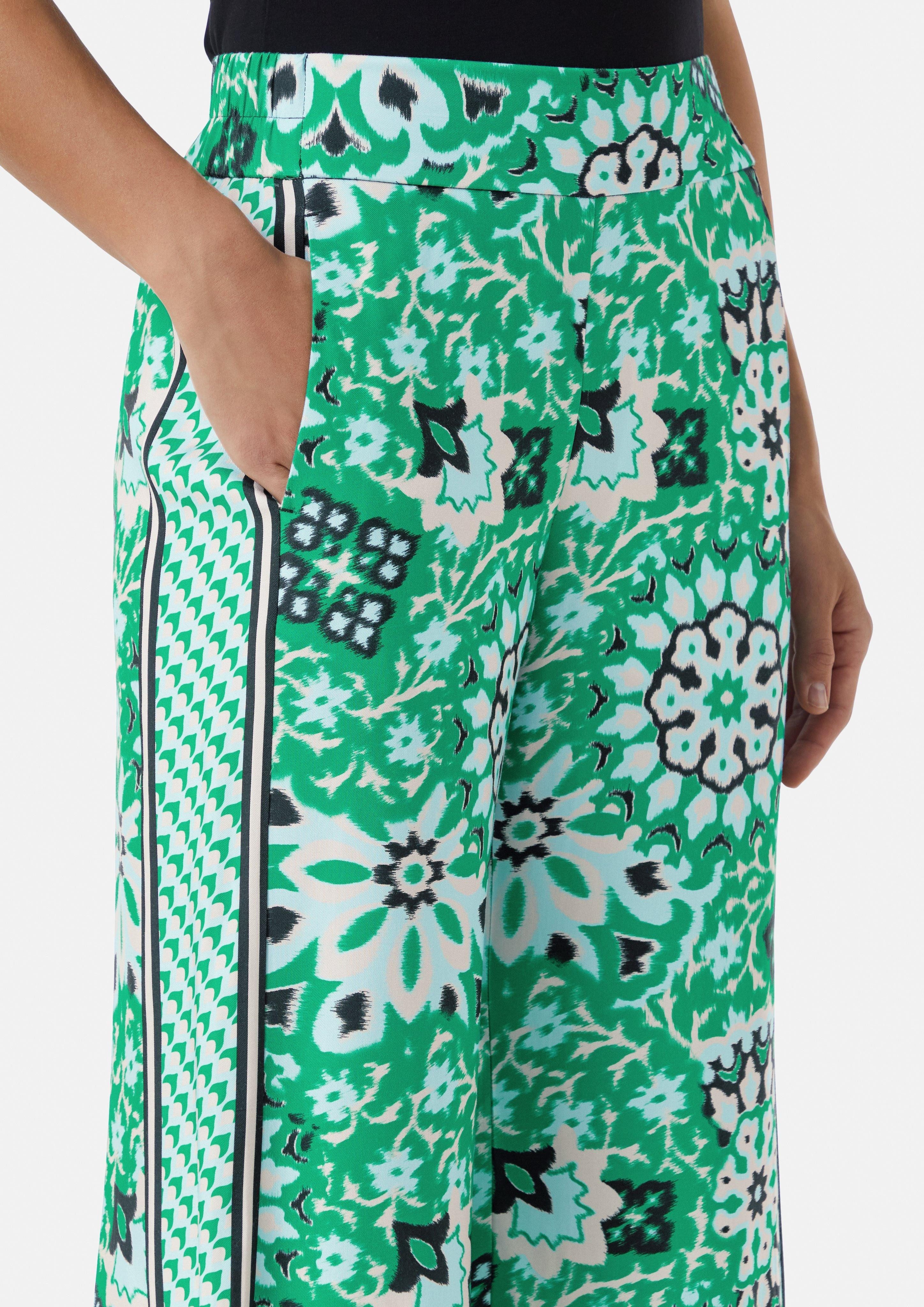 Comma Stoffhose Fließende Schlupfhose mit Wide günstig online kaufen