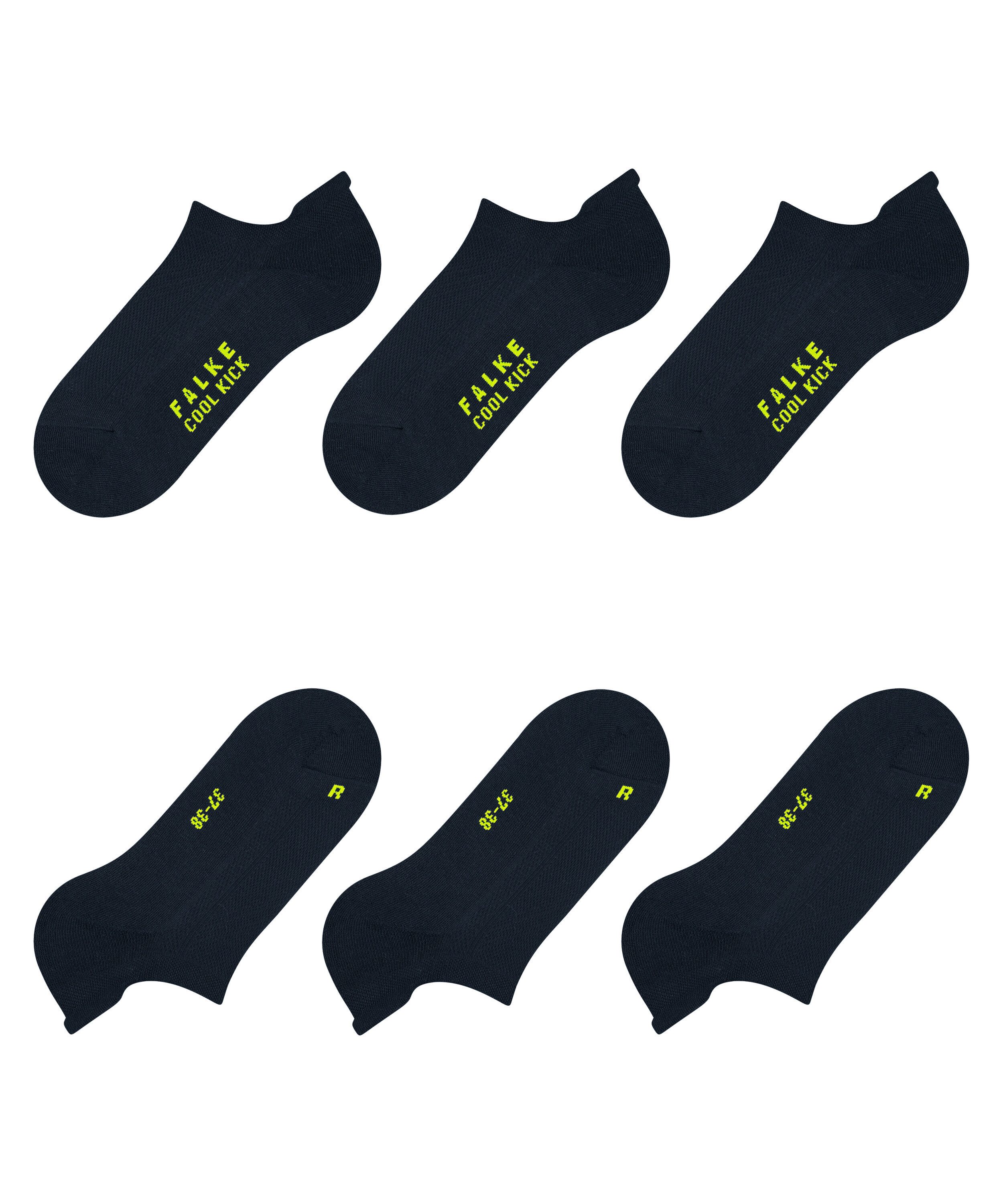 FALKE Sneakersocken Cool Kick 3-Pack Sneakersocken (3-Paar) mit ultraleichter Plüschsohle