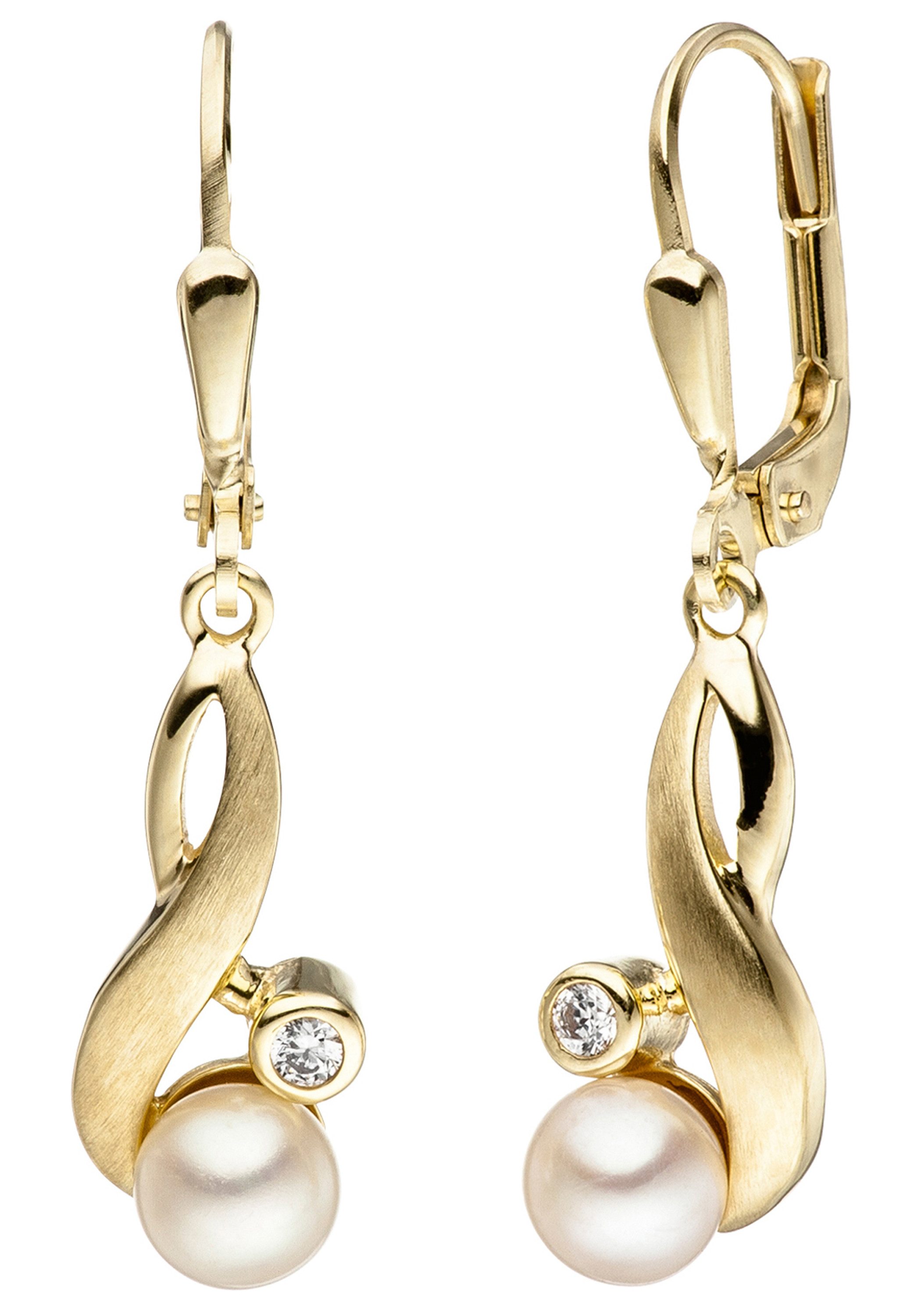 JOBO Perlenohrringe Ohrringe mit Perlen ... JOBO Perlenohrringe Ohrringe mit Perlen ...