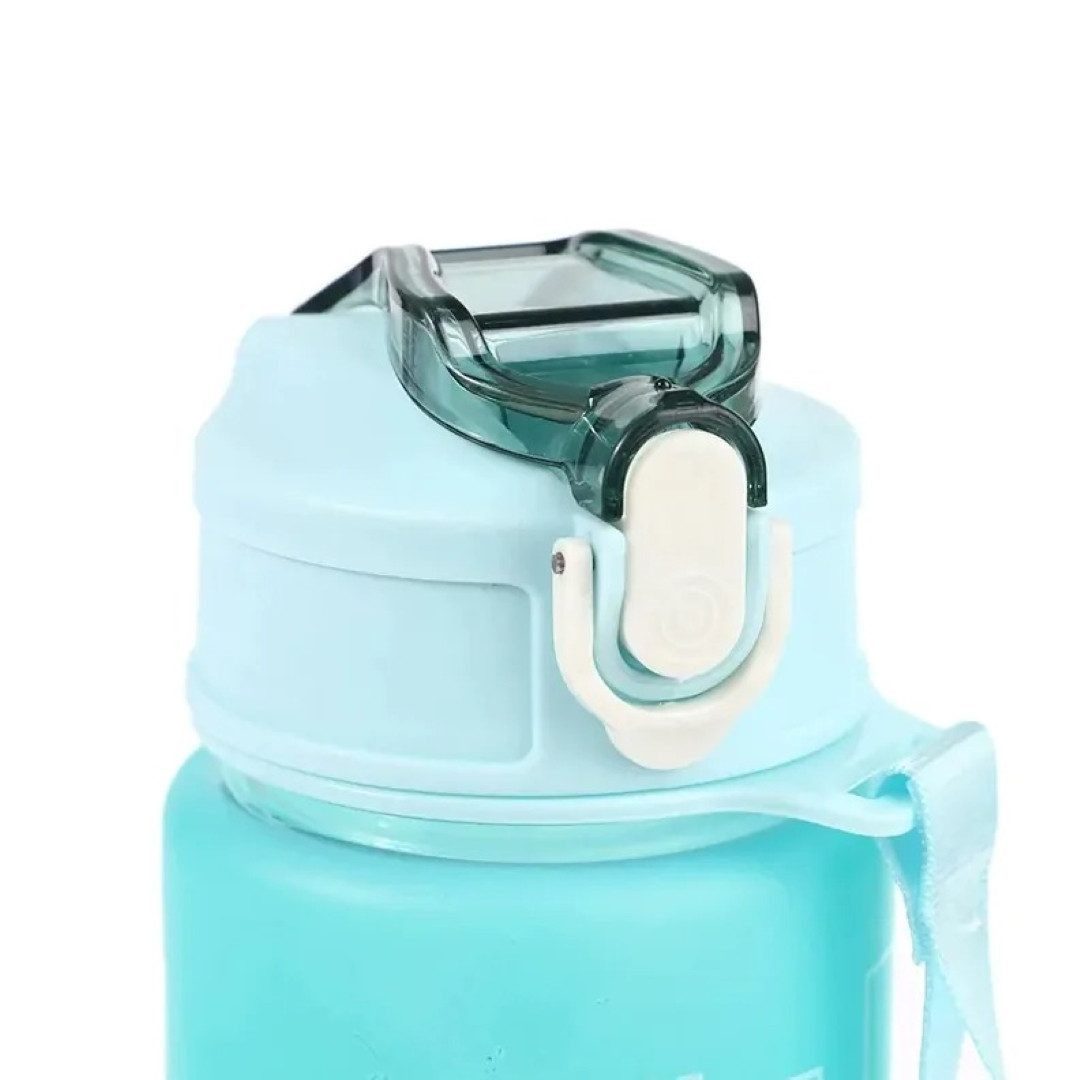 Foxter Sport Trinkflasche Tritan Sport Trinkflasche 1l mit Strohhalm und Sicherheitsverschluss., 1l Tritanflasche mit integriertem Strohhalm, BPA-frei