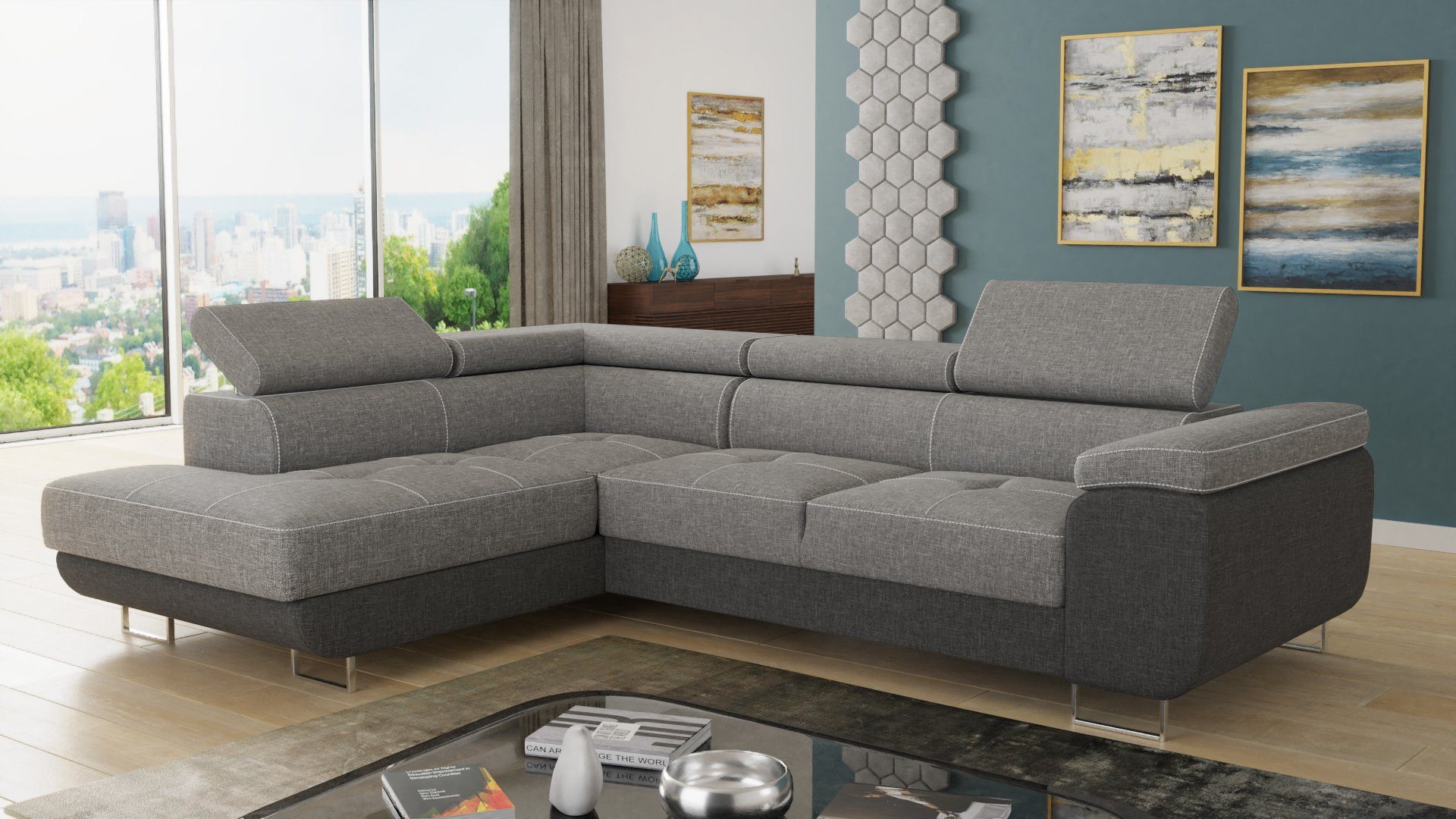 Sofnet Ecksofa Caris, mit Schlaffunktion und günstig online kaufen