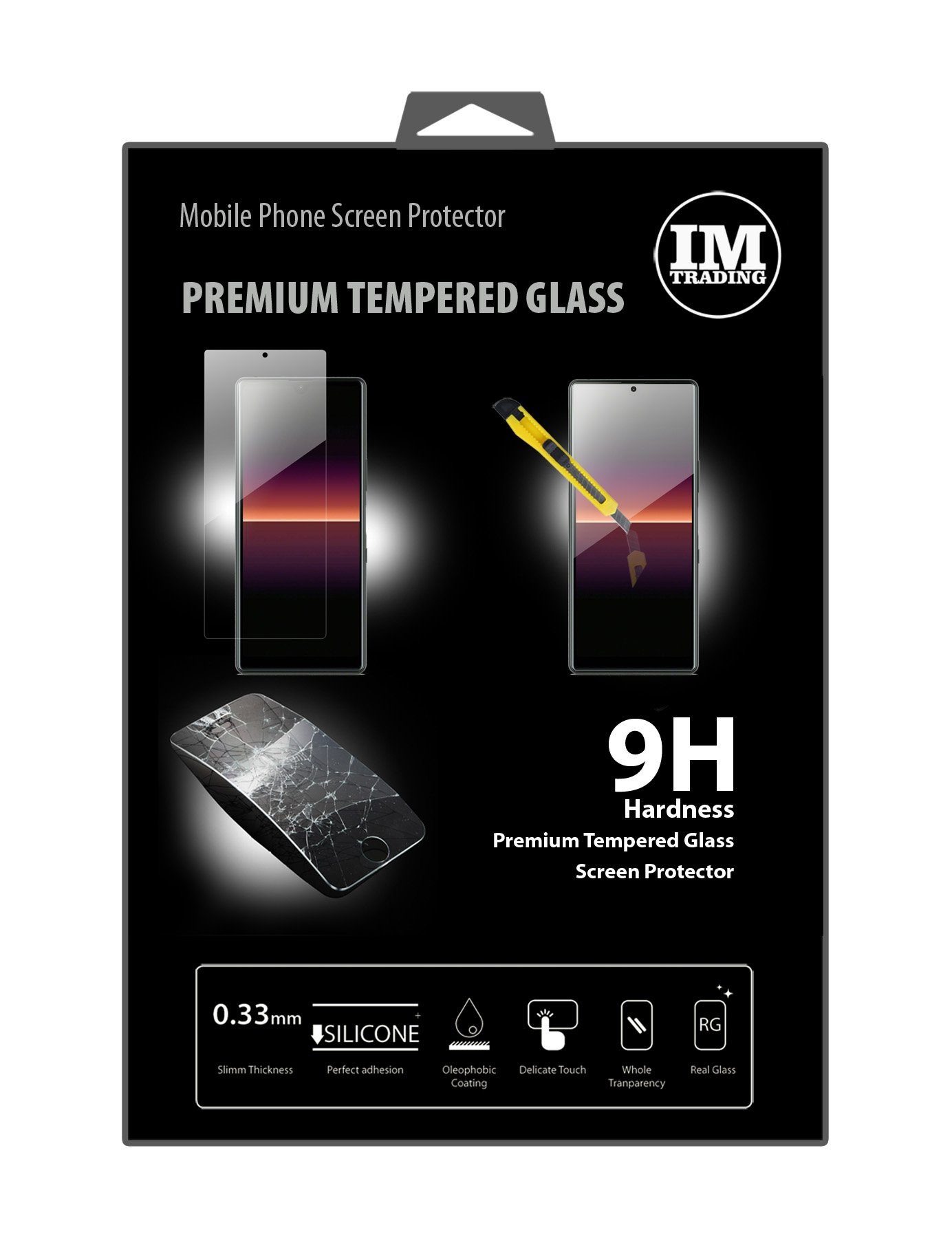 cofi1453 Handyhülle Schutzglas für Sony Xperia L4, Displayschutz Panzerglasfolie