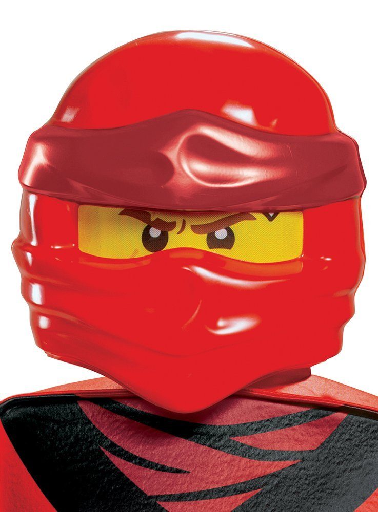 Metamorph Verkleidungsmaske Lego Ninjago Kai Legacy Kinder Maske - Fasching Ka, Offiziell lizenzierte Minifigur Maske des Ninjago-Helden