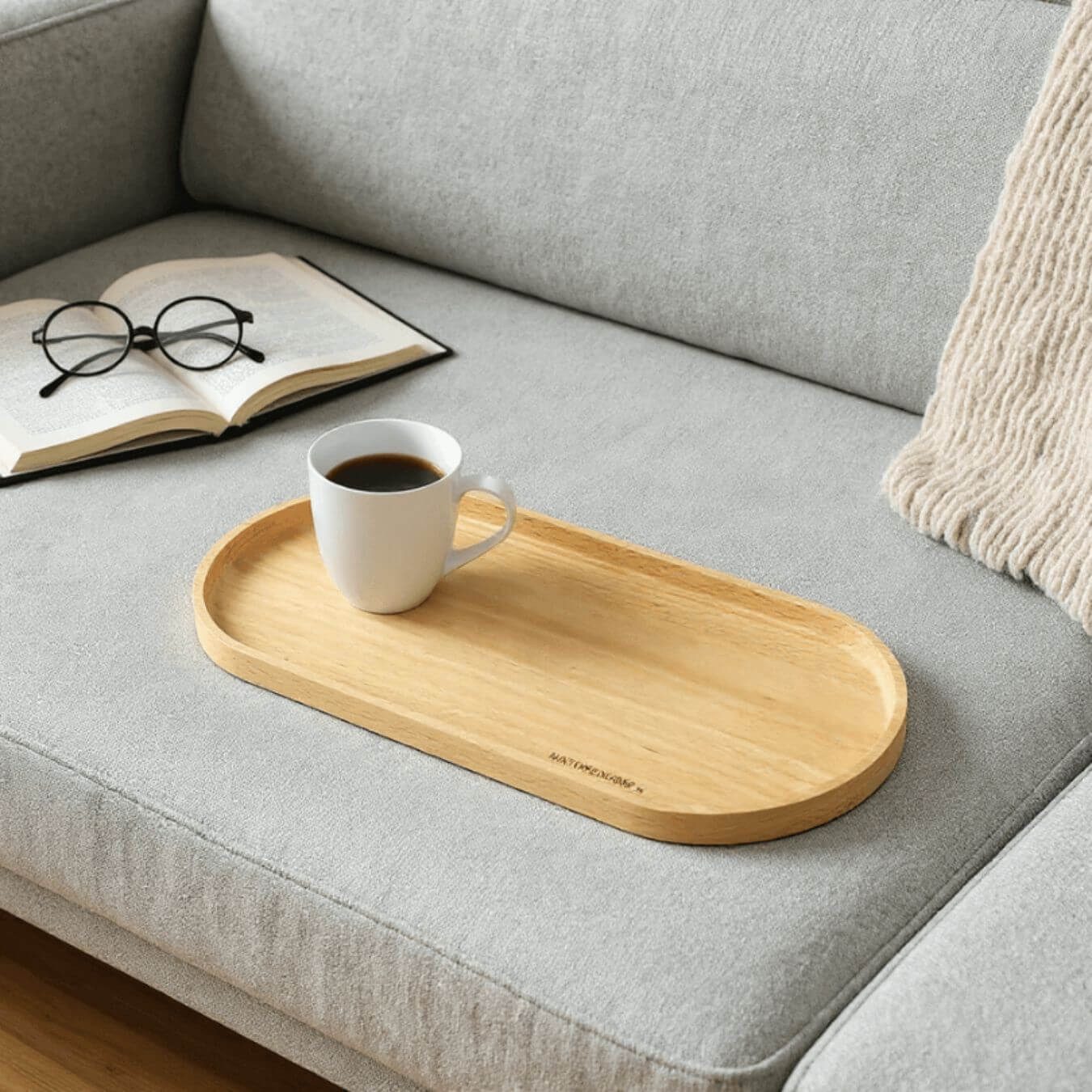 NATUREHOME Tablett NH-J Tablett verschiedene Größen, Buchenholz, (1-tlg), nachhaltig, handarbeit, pflegeleicht, langlebig