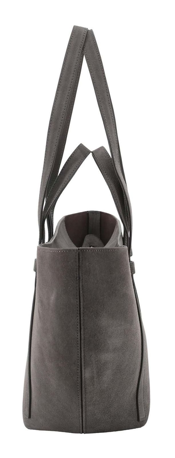 Abro Schultertasche Shopper COSMO (Set, 2-tlg), aus echtem Leder