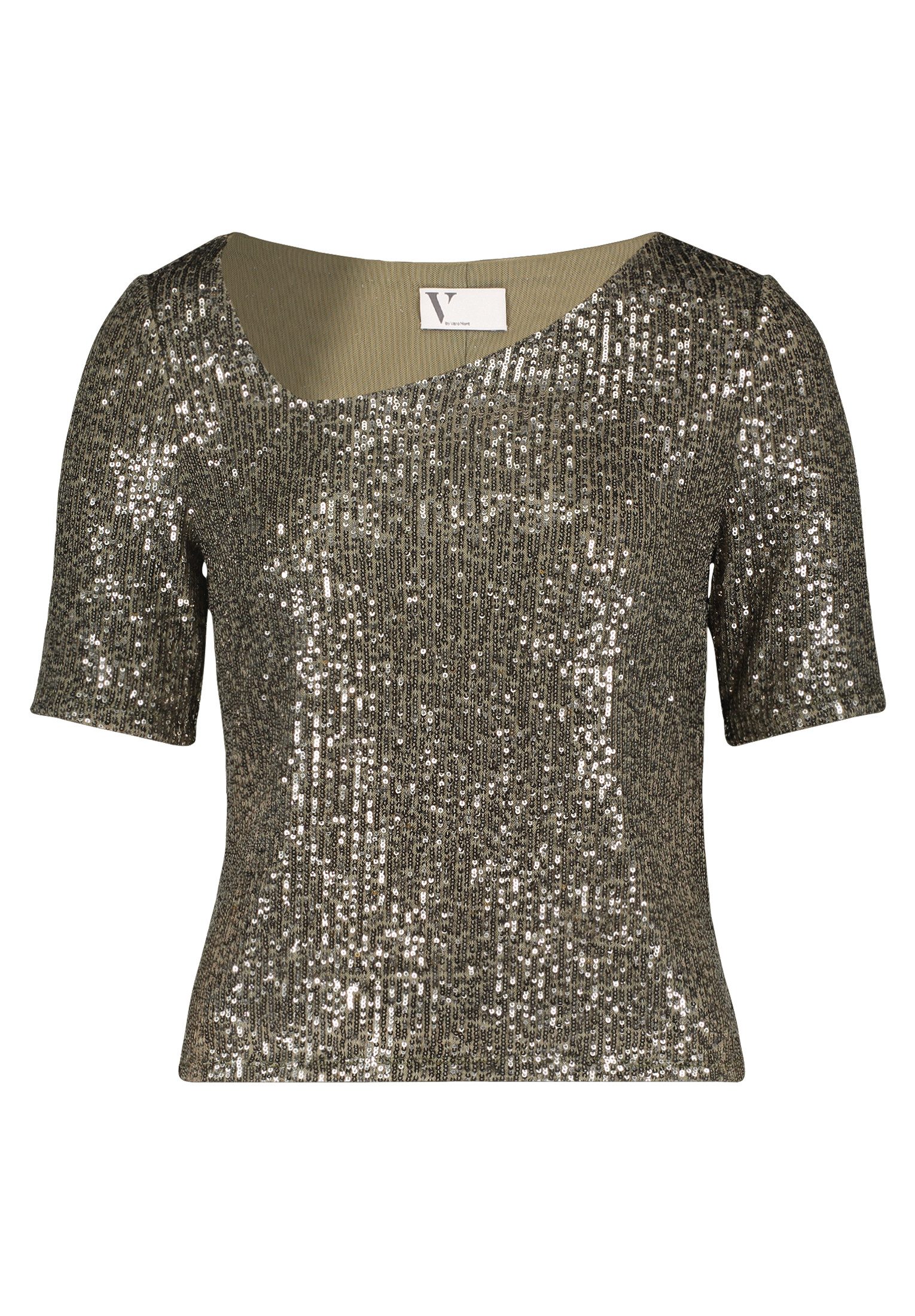 Vera Mont Kurzarmshirt Vera Mont Pailletten-Top günstig online kaufen