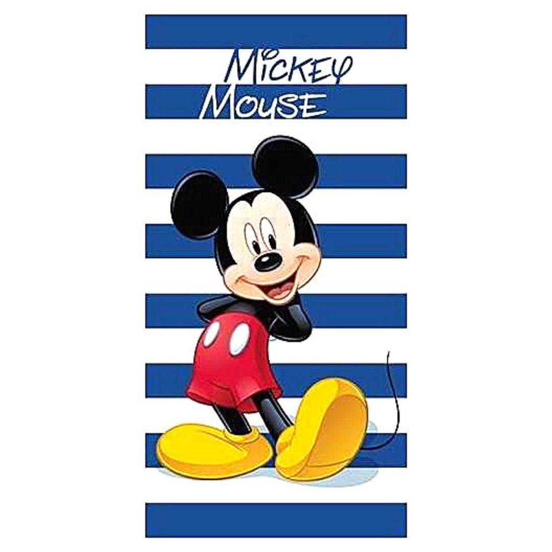 Streifen Mikrofaser-Handtuch 70x140 cm Mickey Mouse Kinder Strandtuch 