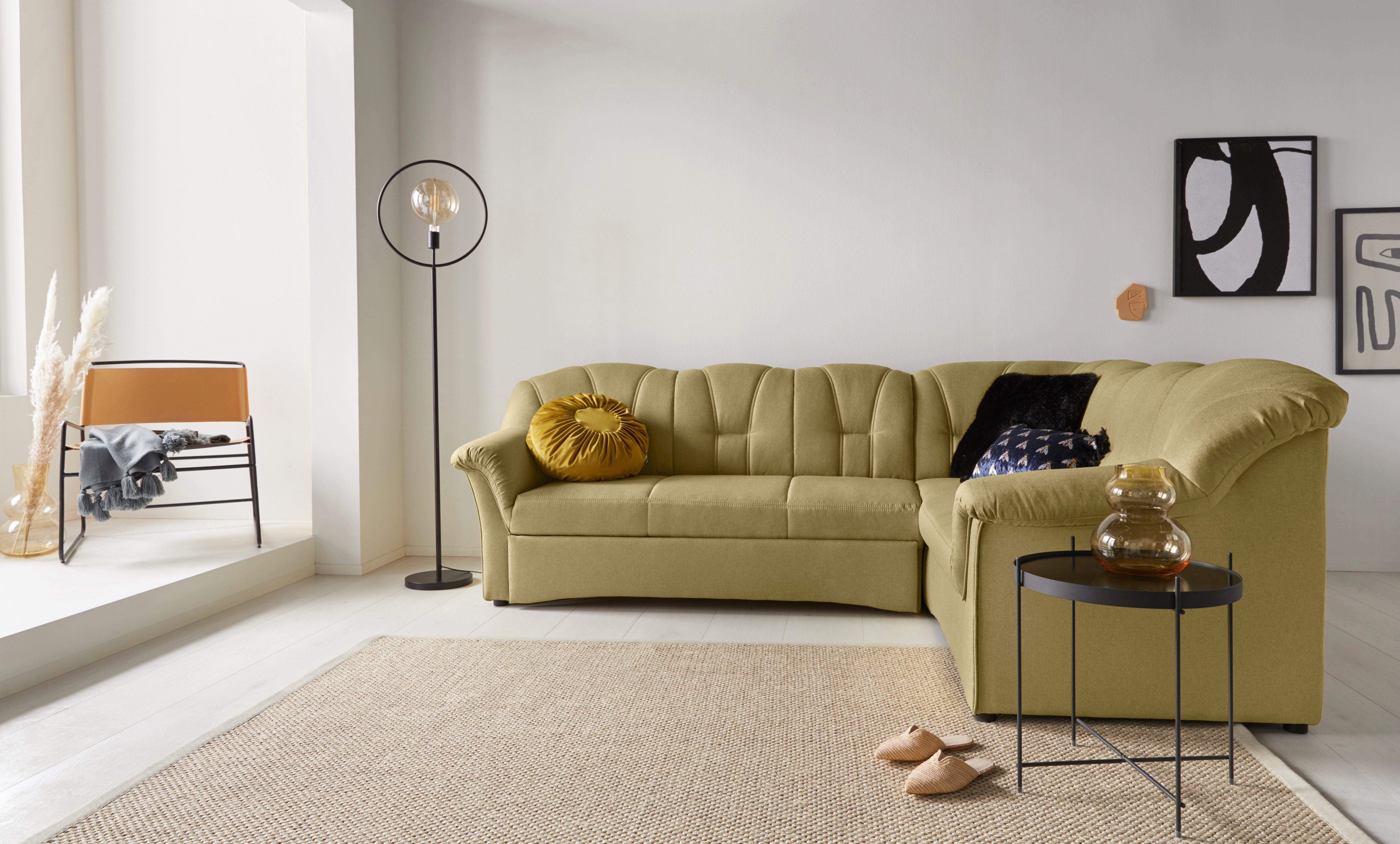 DOMO collection Ecksofa Papenburg B/T/H: 242/190/84 günstig online kaufen
