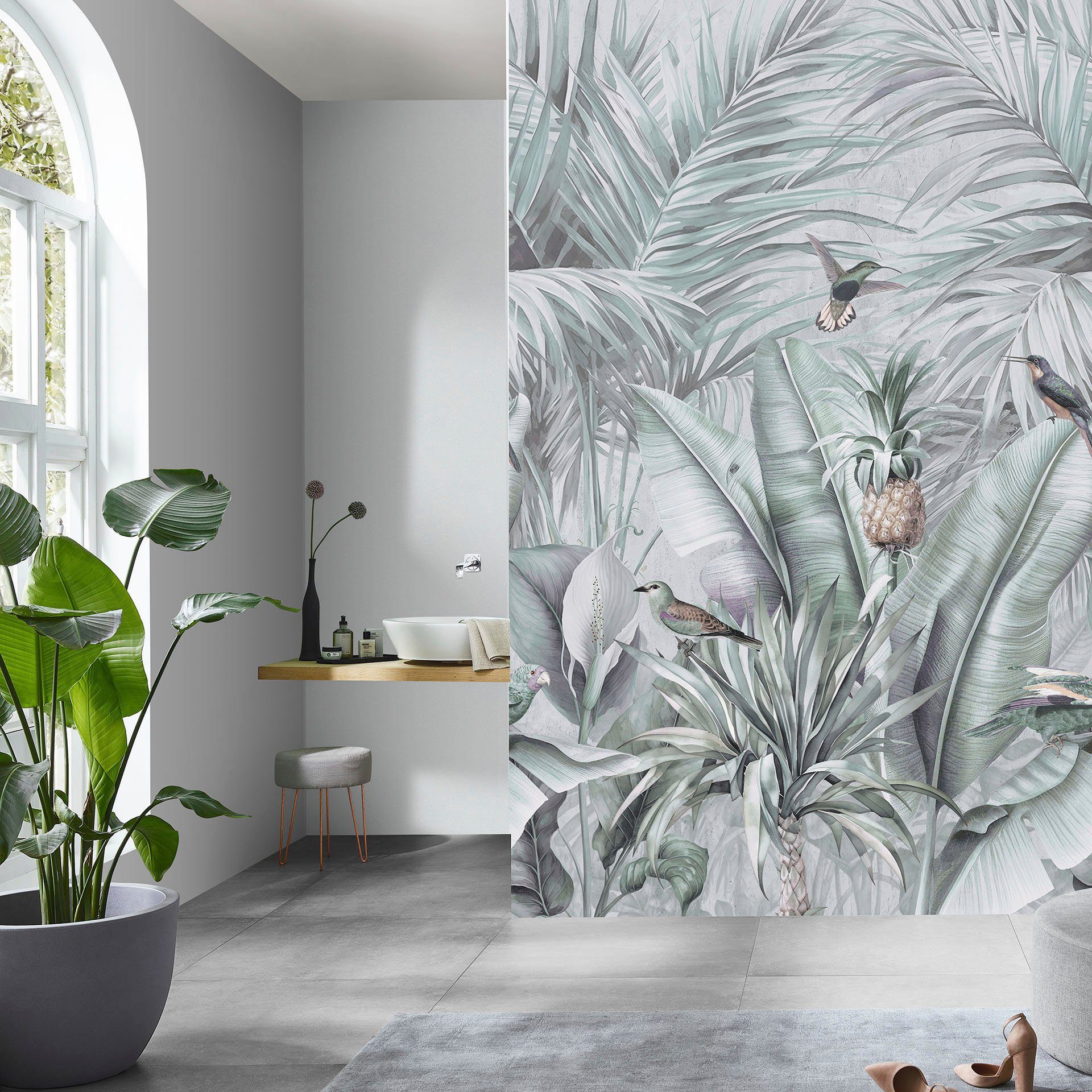 Fashion for walls Fototapete Ayana, glatt, floral, Phthalate frei