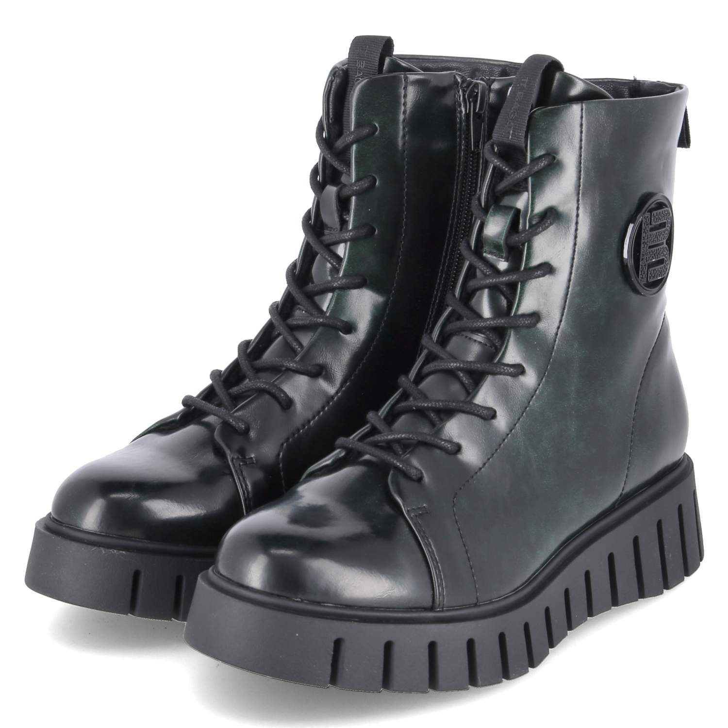 BAGATT TT. Bagatt Boots D31AO1355600-7100 Damen Synthetik green Schnürstiefel