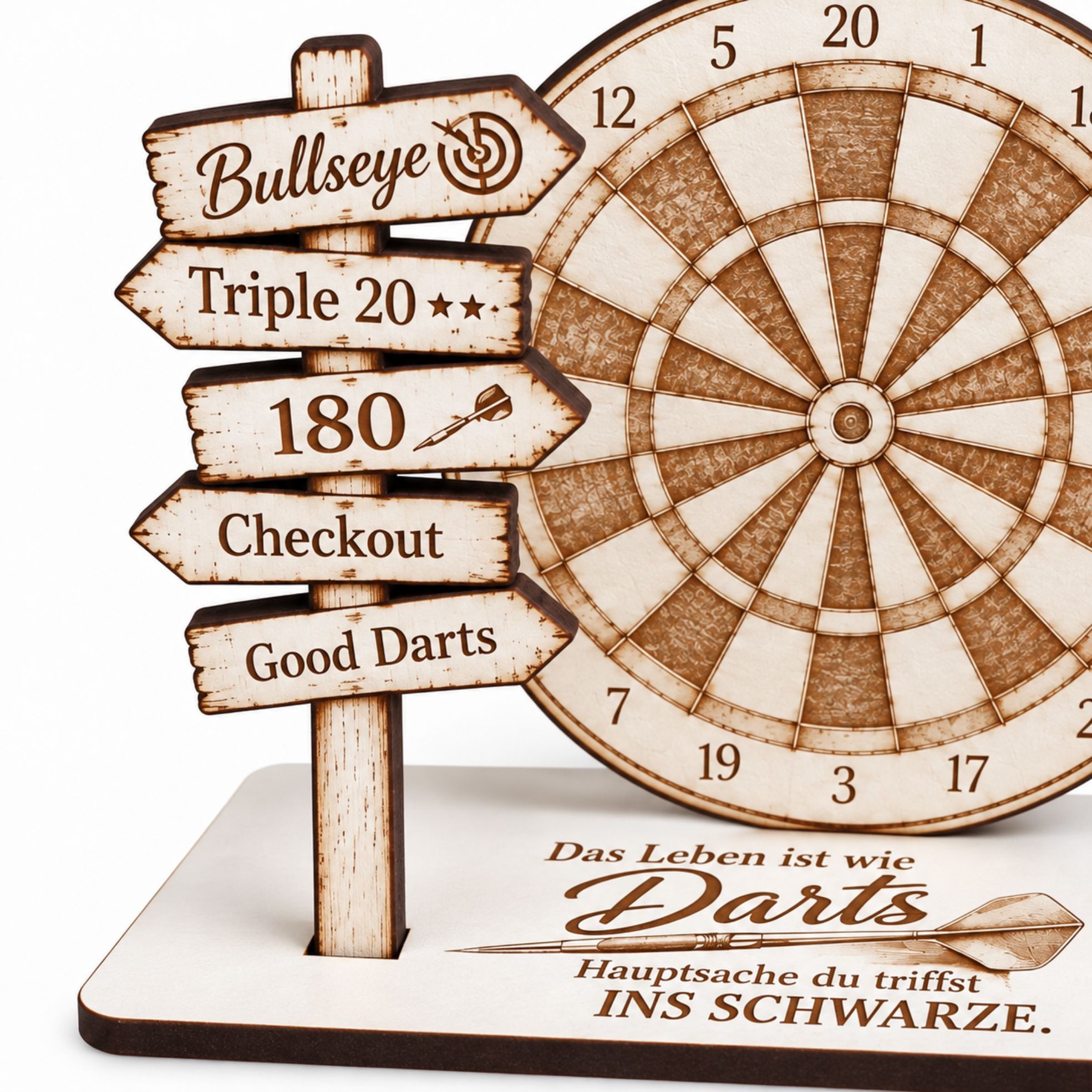Dekolando Geschenkkarte Dart Geldgeschenk Geschenkidee für Dartspieler 14x9cm – Bild 3 von 5