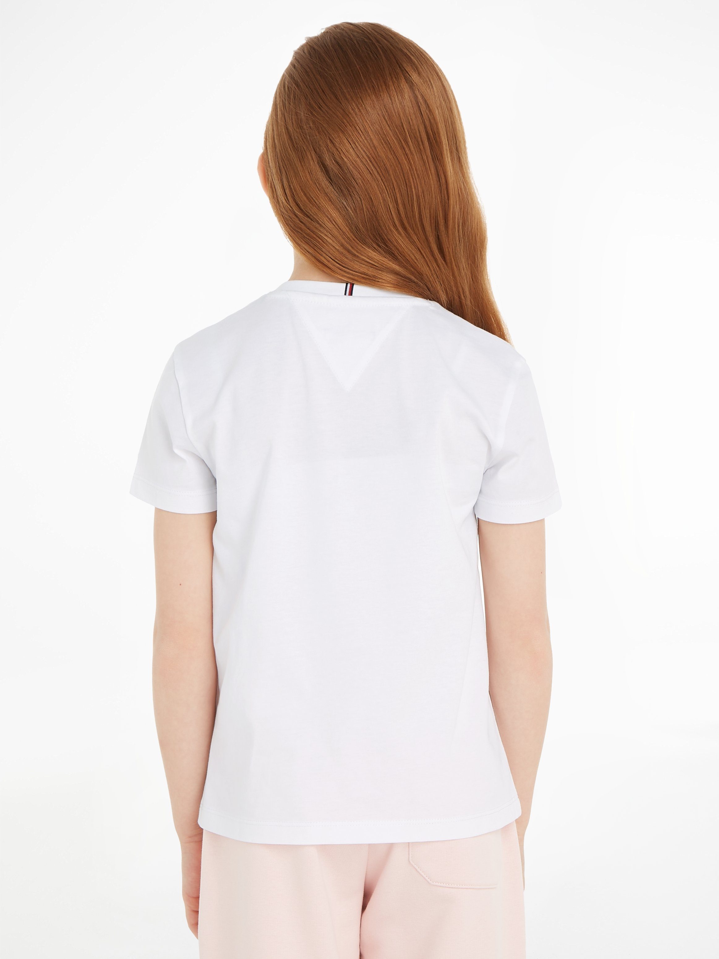 MONOTYPE Folienprint T-Shirt white mit PRINT TEE Hilfiger Tommy S/S FOIL