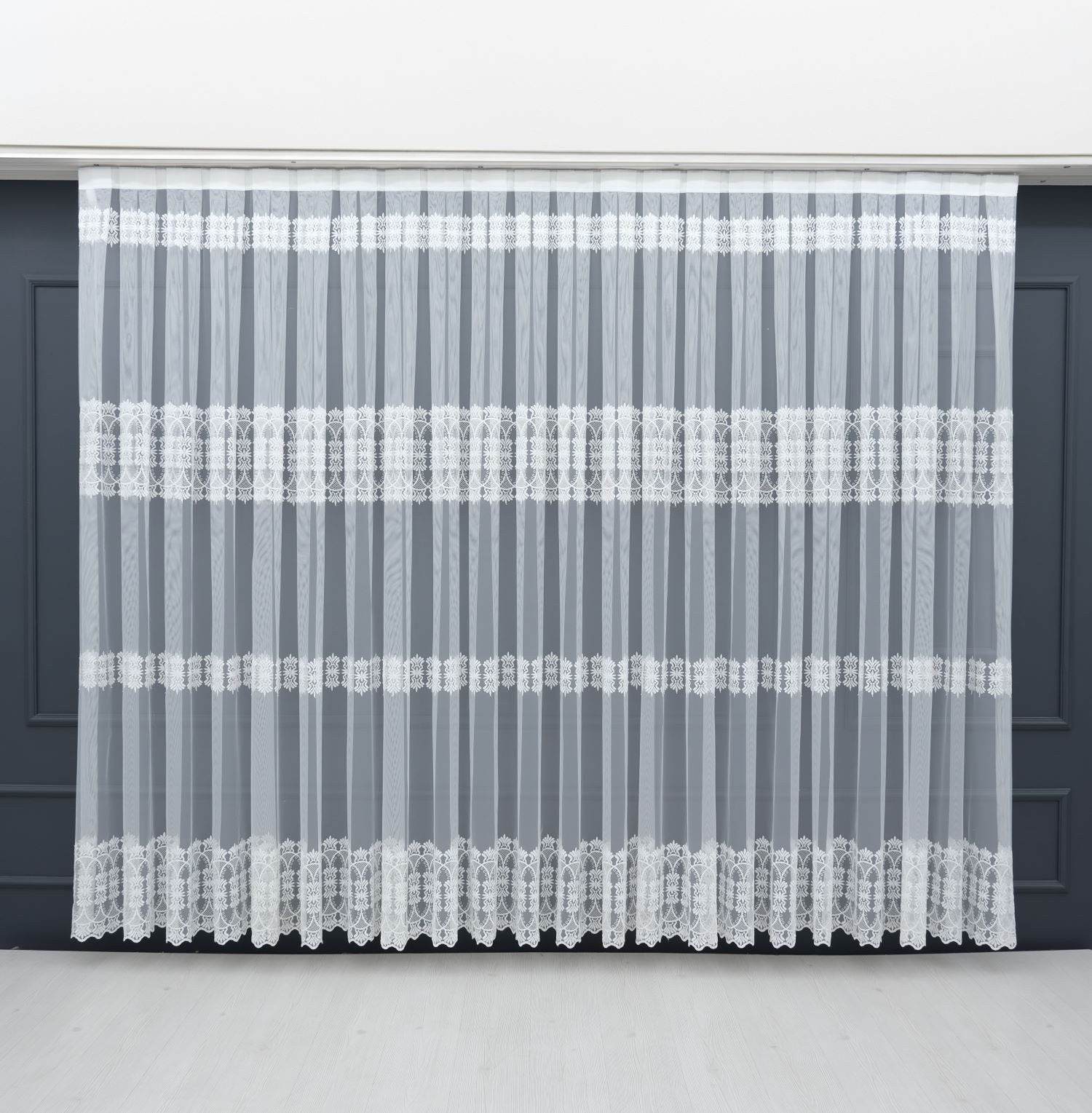 Gardinen by Justyna Gardine Falten Store Gardine mit Muster, Kräuselband, t günstig online kaufen