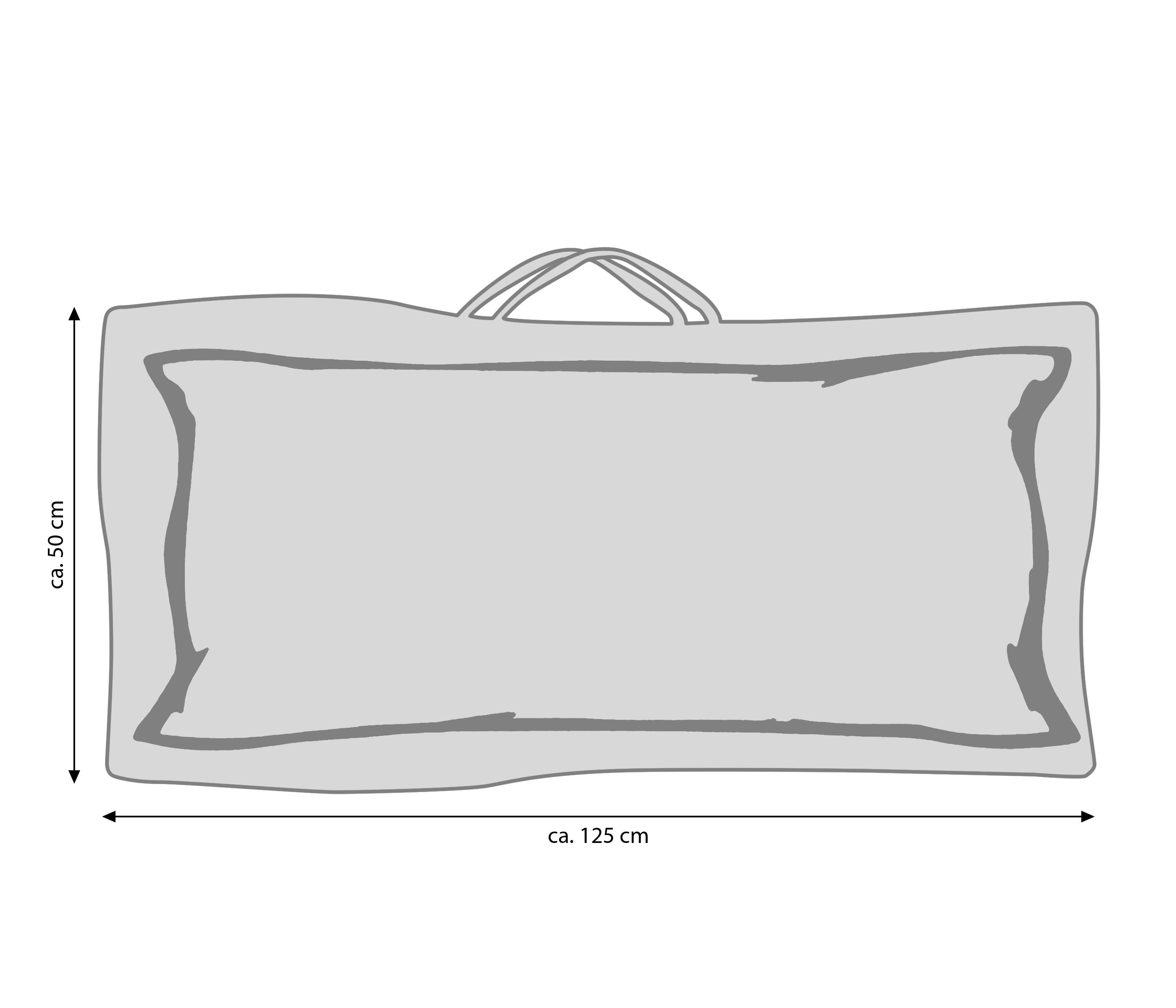 Dehner Gartenmöbel-Schutzhülle für Auflagen/Kissen, 125 x 50 x 32 cm, Polyester, Diese Hülle schützt Ihre Auflagen und Kissen vor Regen und Schmutz