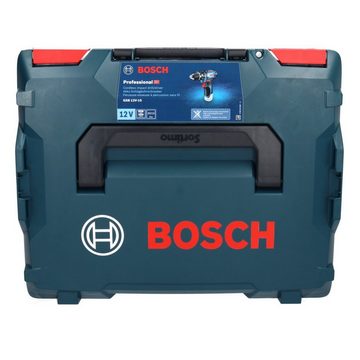 Bosch Professional Schlagbohrmaschine Bosch GSB 12V-15 Professional Akku Schlagbohrschrauber 12 V 30 Nm + 1x Akku 6,0 Ah + L-Boxx - ohne Ladegerät