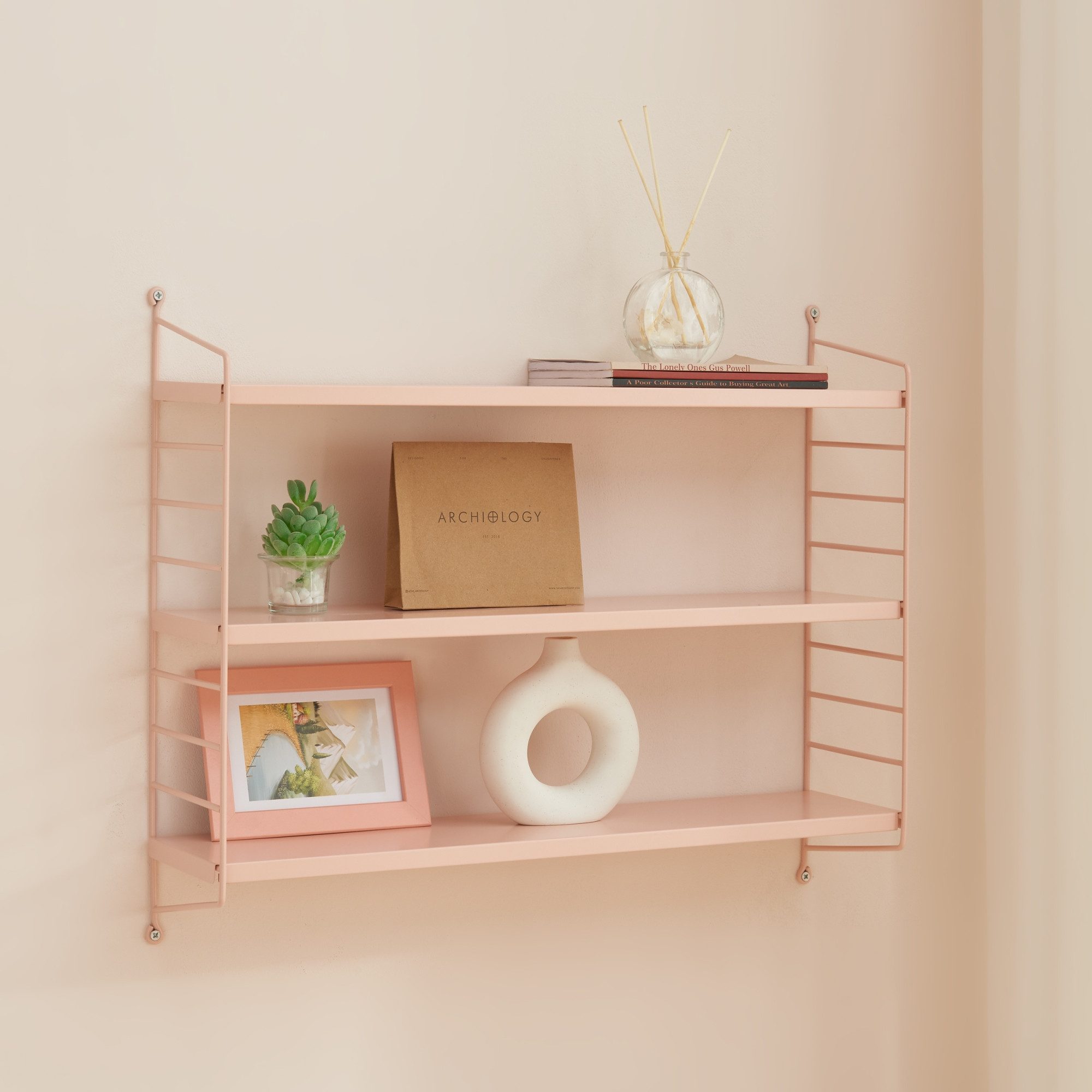en.casa Wandregal, 4-tlg., »Strängnäs« Peachy Beige günstig online kaufen