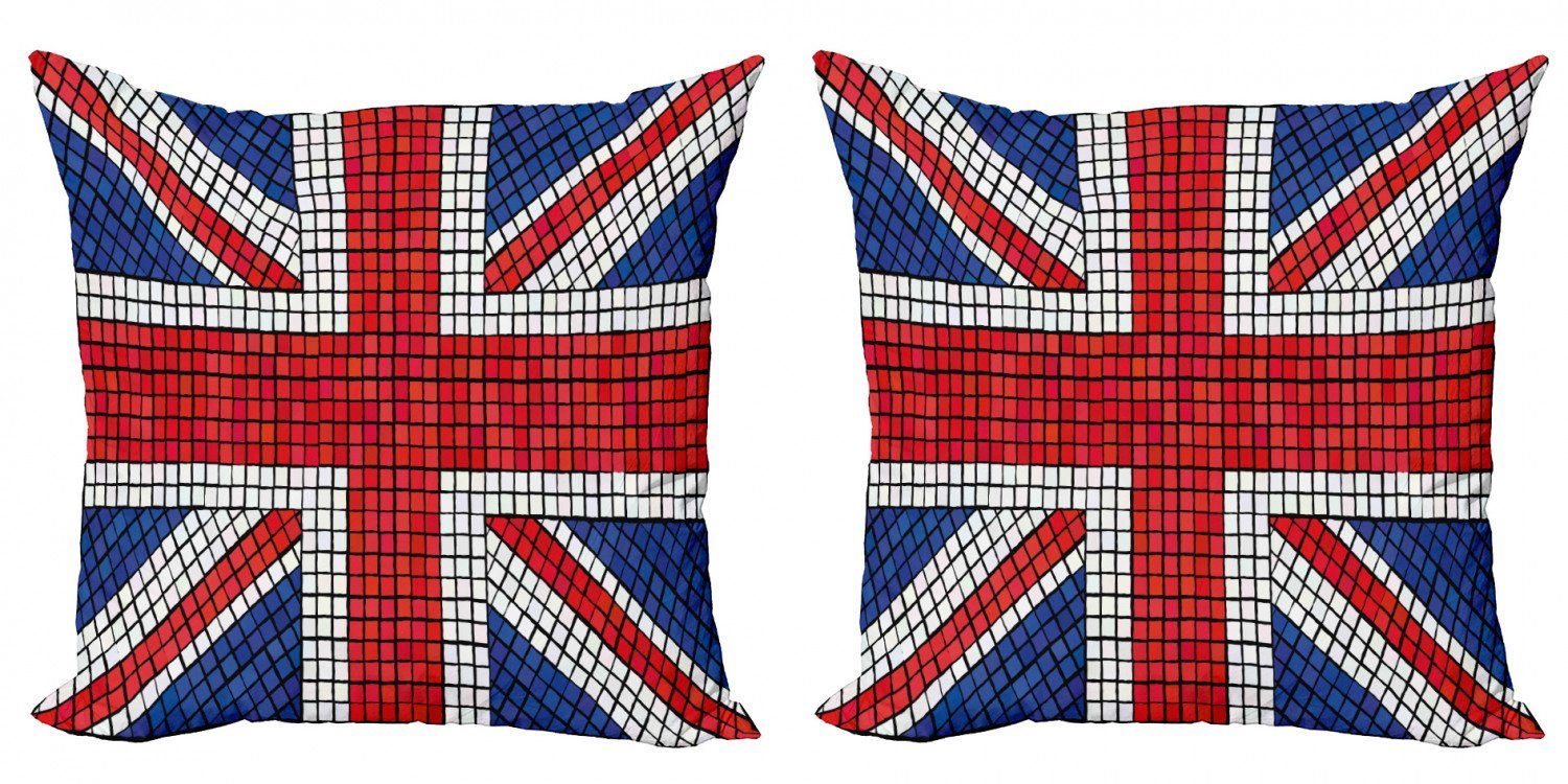 Flagge Kissenbezüge Accent Digitaldruck, Jack Union Mosaik Britische Doppelseitiger Stück), Modern Abakuhaus (2