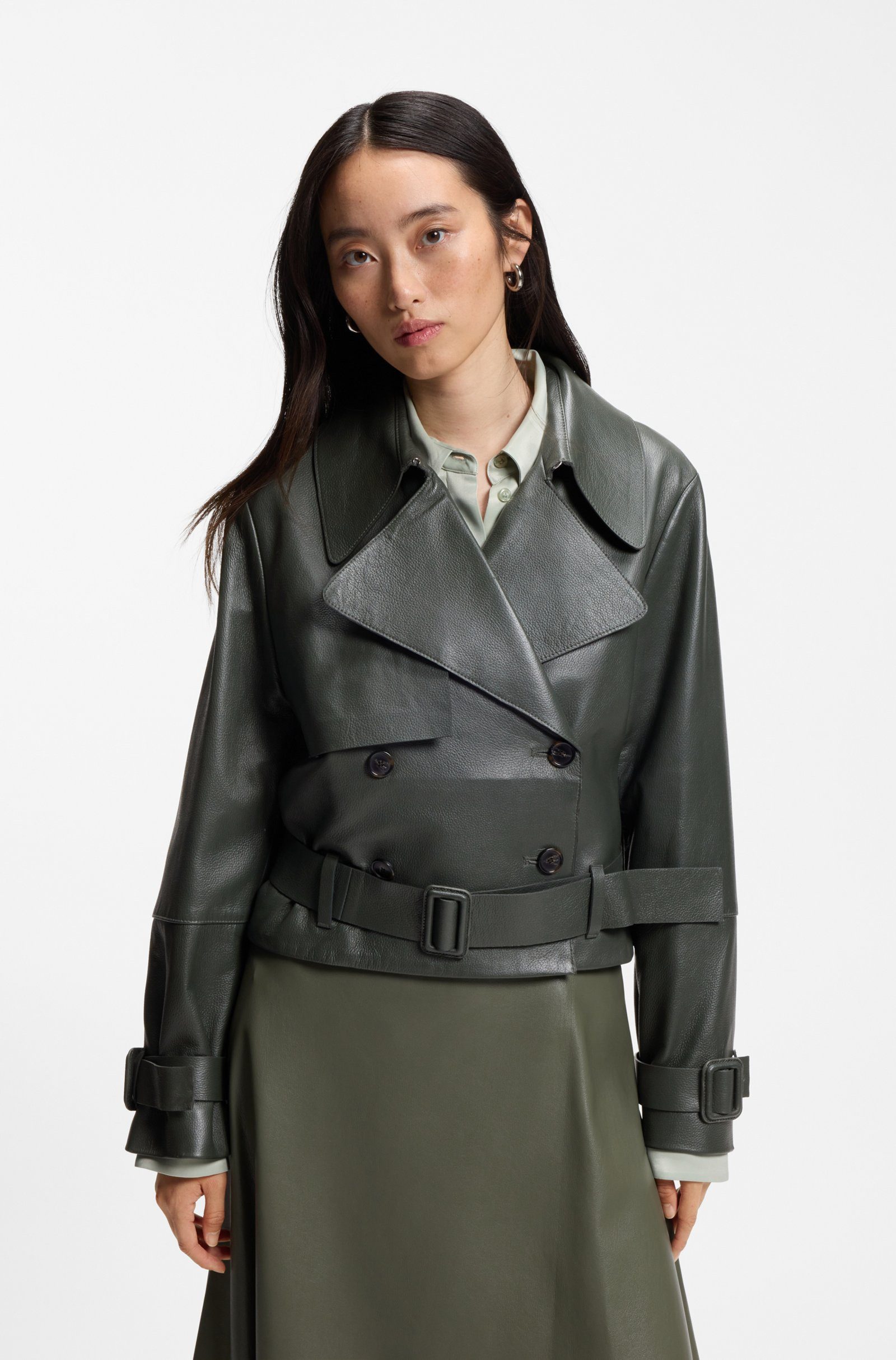 BOSS Lederjacke Satela (1-St)