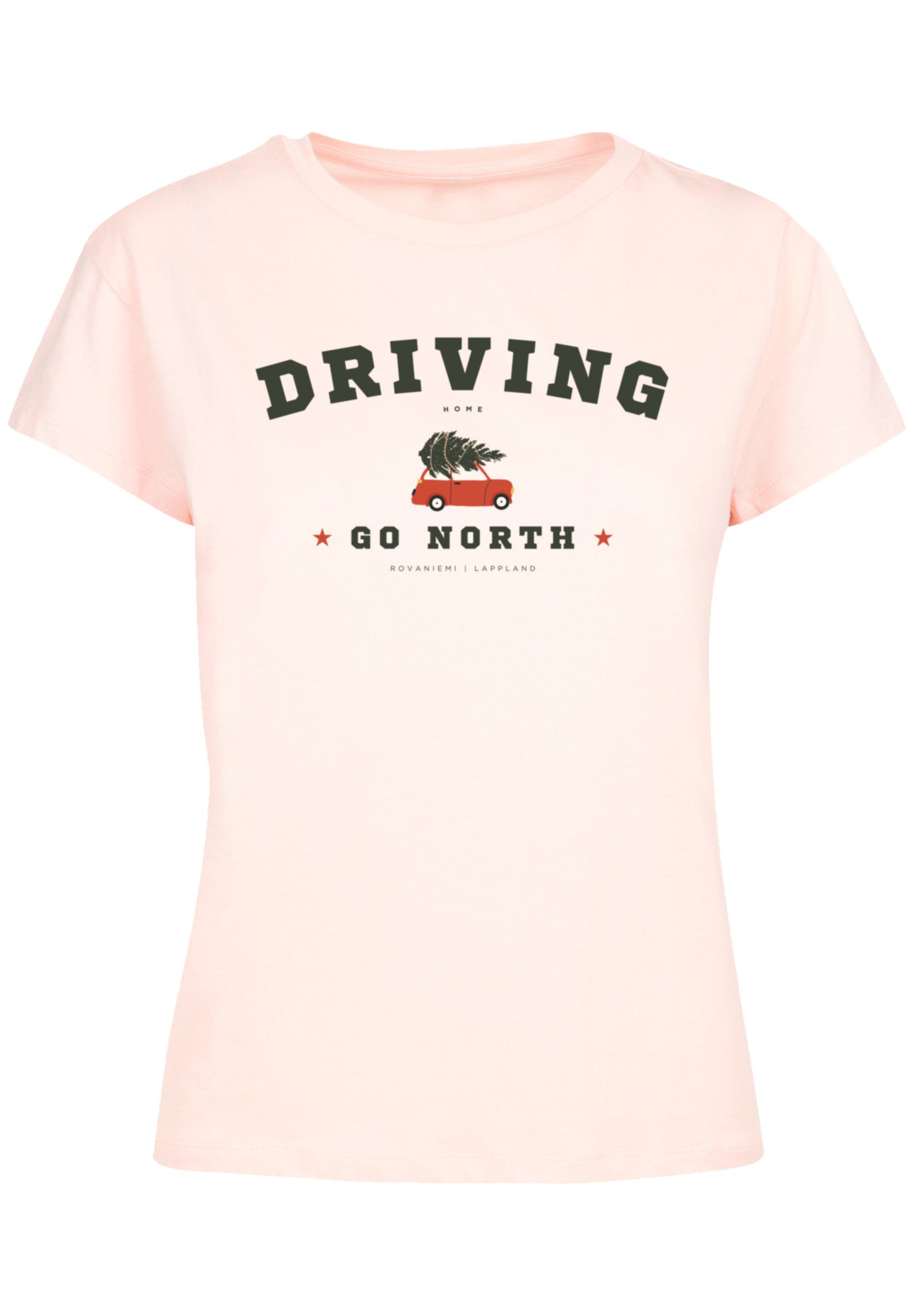 F4NT4STIC T-Shirt Driving Home Weihnachten Weihnachten, Geschenk, Logo,  Vielseitiges Basic mit minimalistischem Design