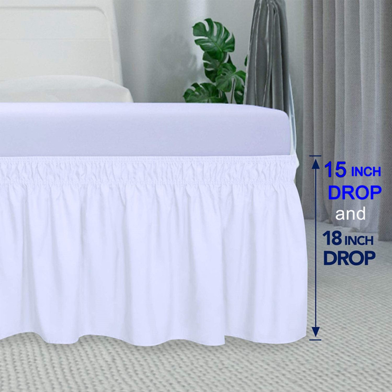 RWEUOQ Bettwäsche Bettrock Ruffled Solid Bed günstig online kaufen