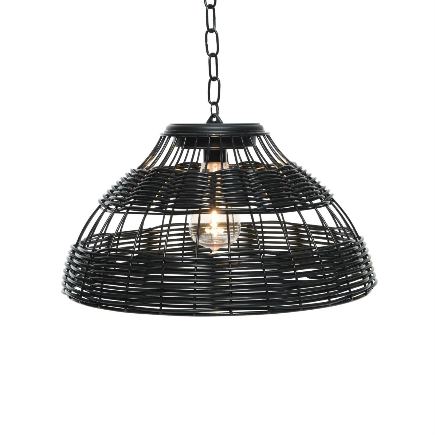 MARELIDA Hängeleuchte LED Solar Hängeleuchte Лампыschirm Korboptik Solarleuchte, LED Classic
